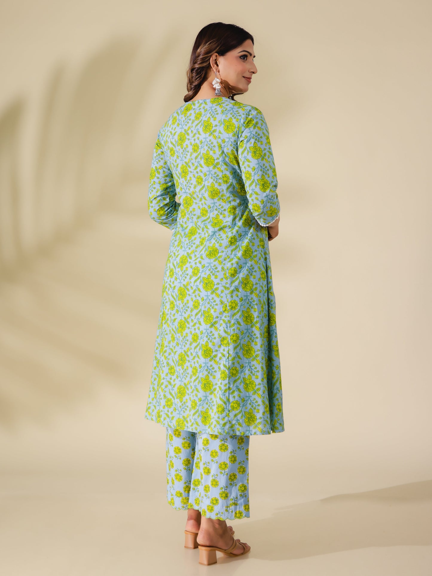 Soft Cotton Floral Kurta