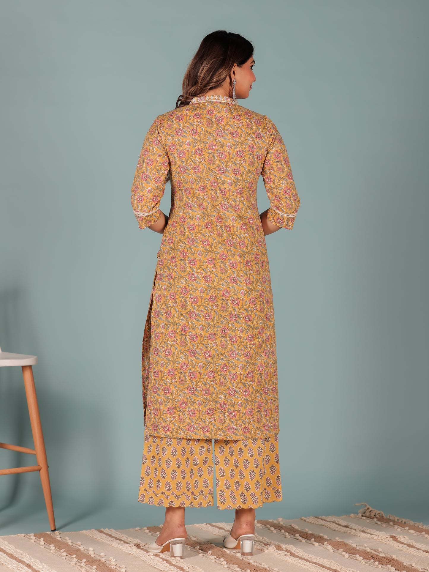 Soft Cotton Floral Kurta