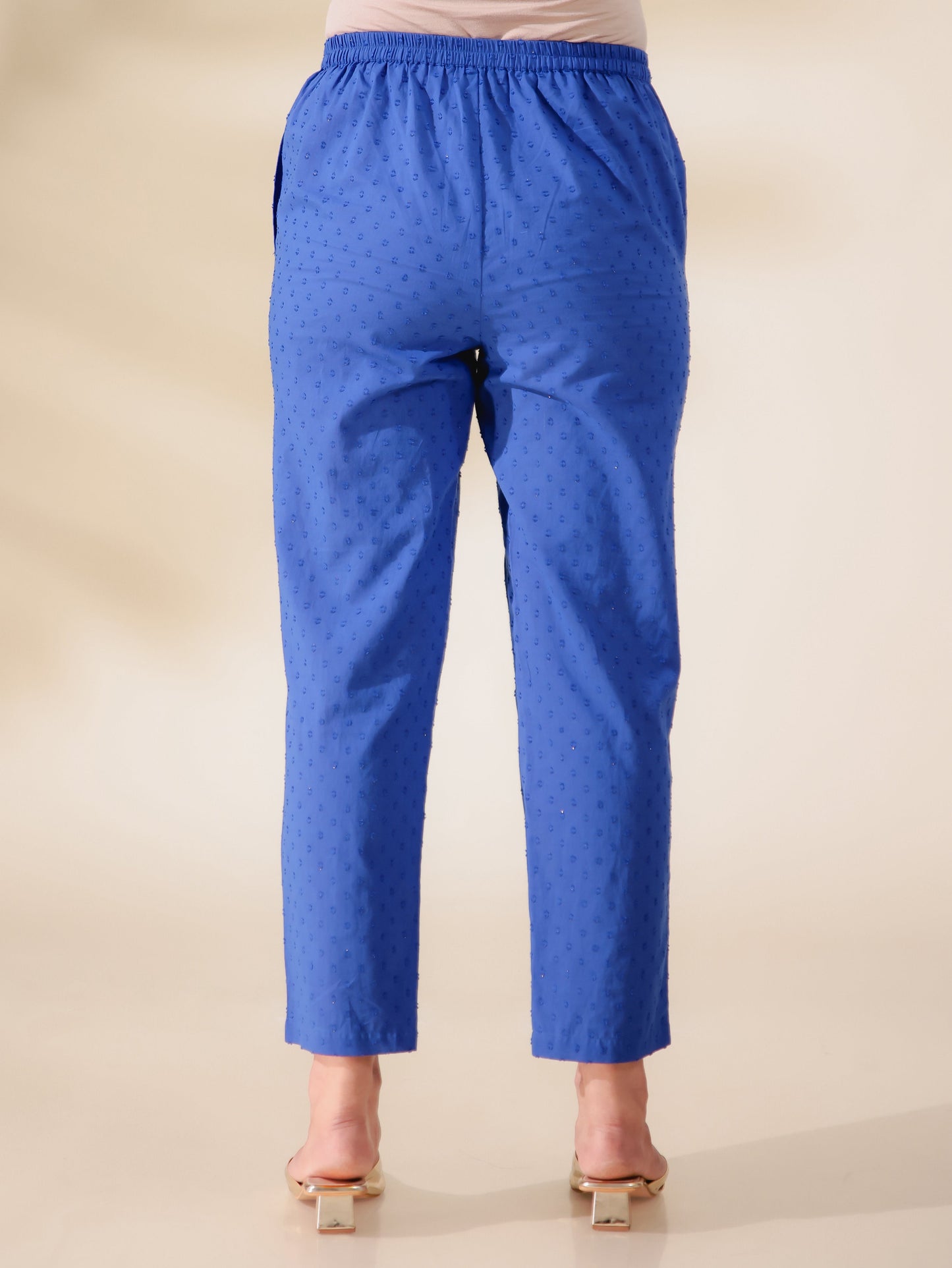 Textured Cotton Woven Design Pant