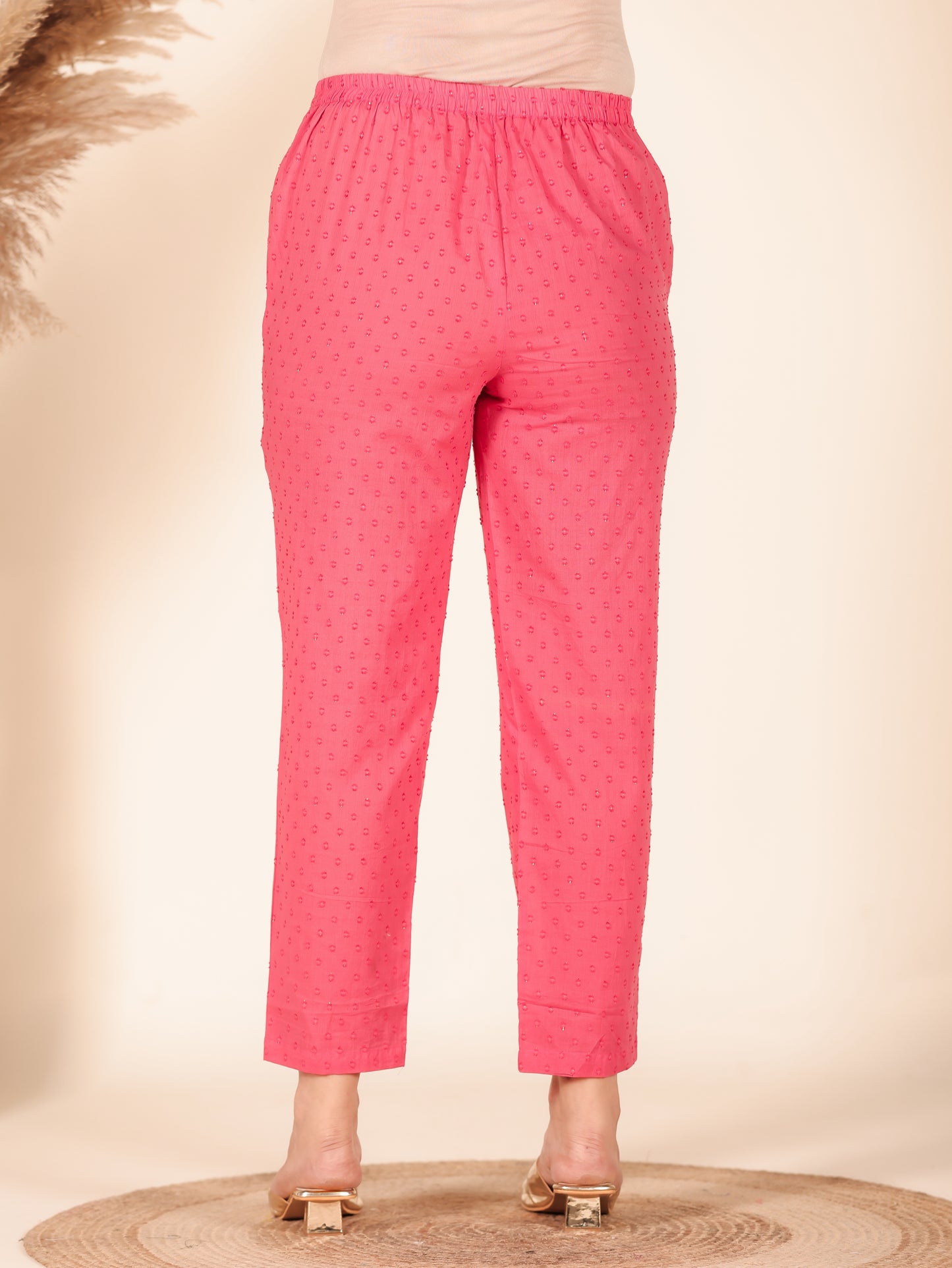 Textured Cotton Woven Design Pant