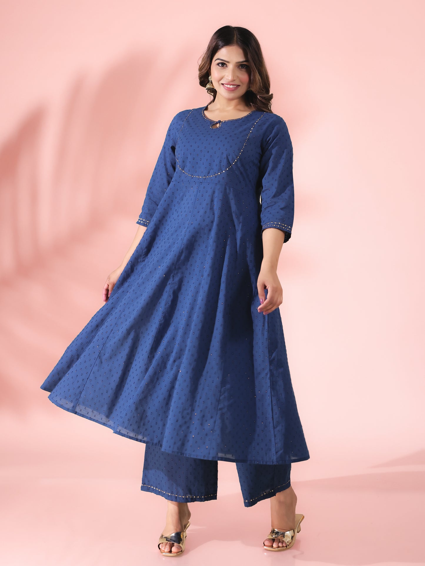 Textured Cotton Woven Design Kurta