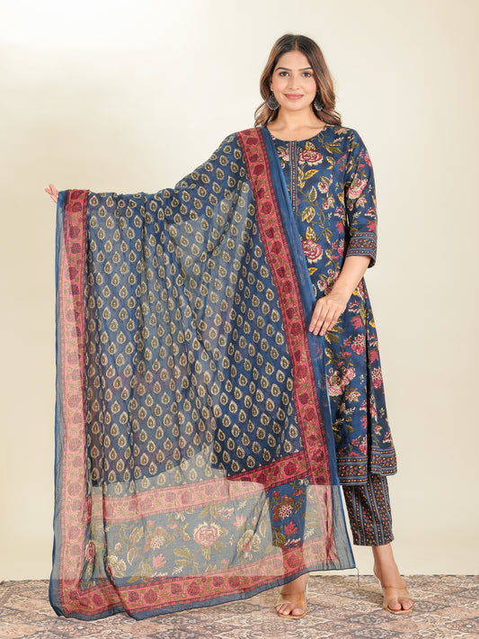 Voile Cotton Block Dupatta