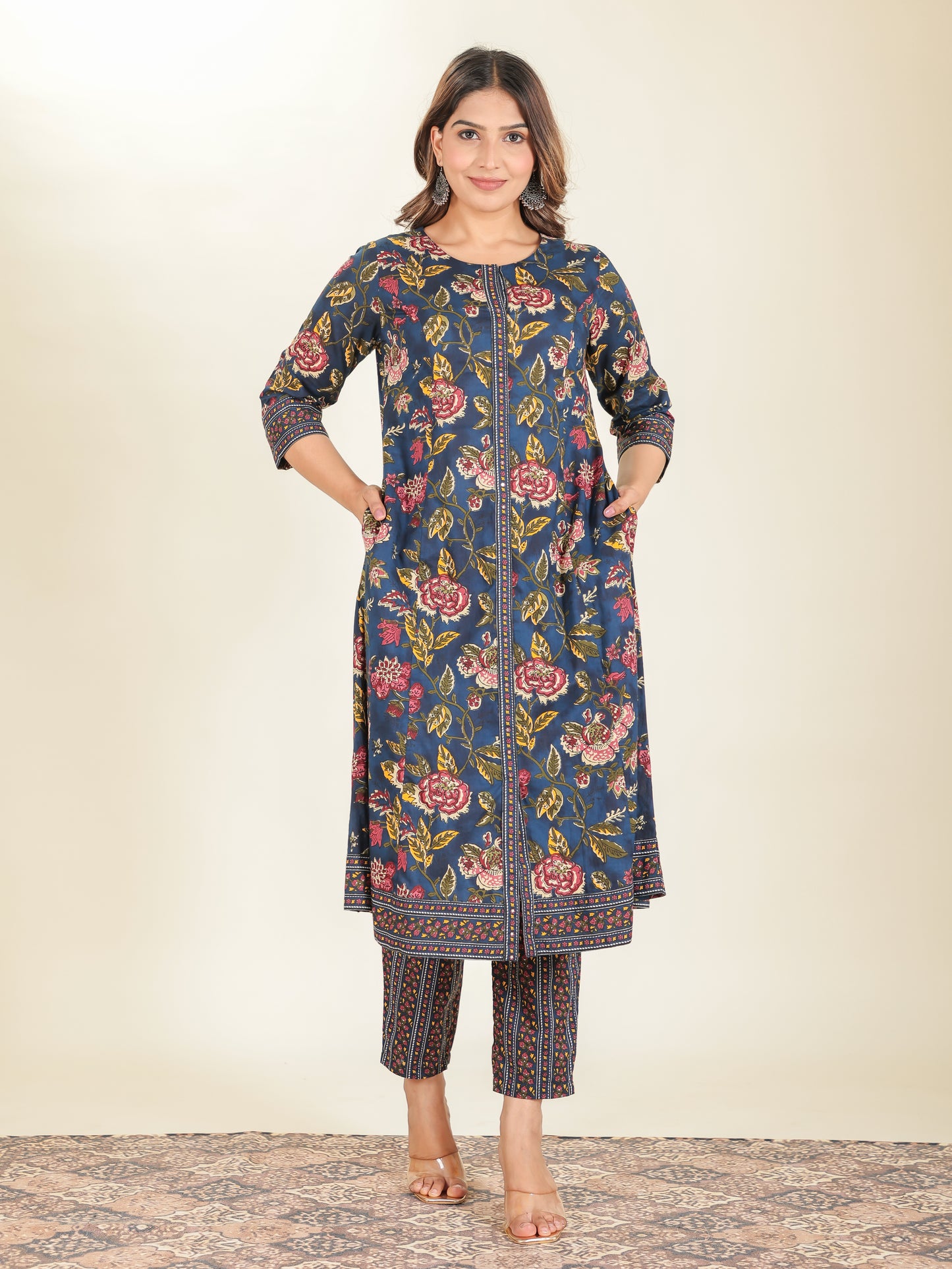 Soft Cotton Floral Kurta