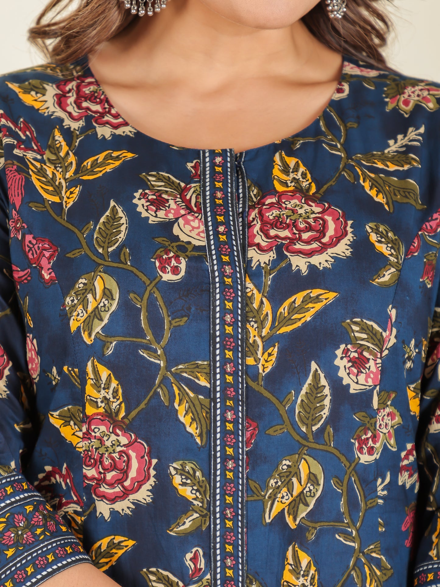 Soft Cotton Floral Kurta