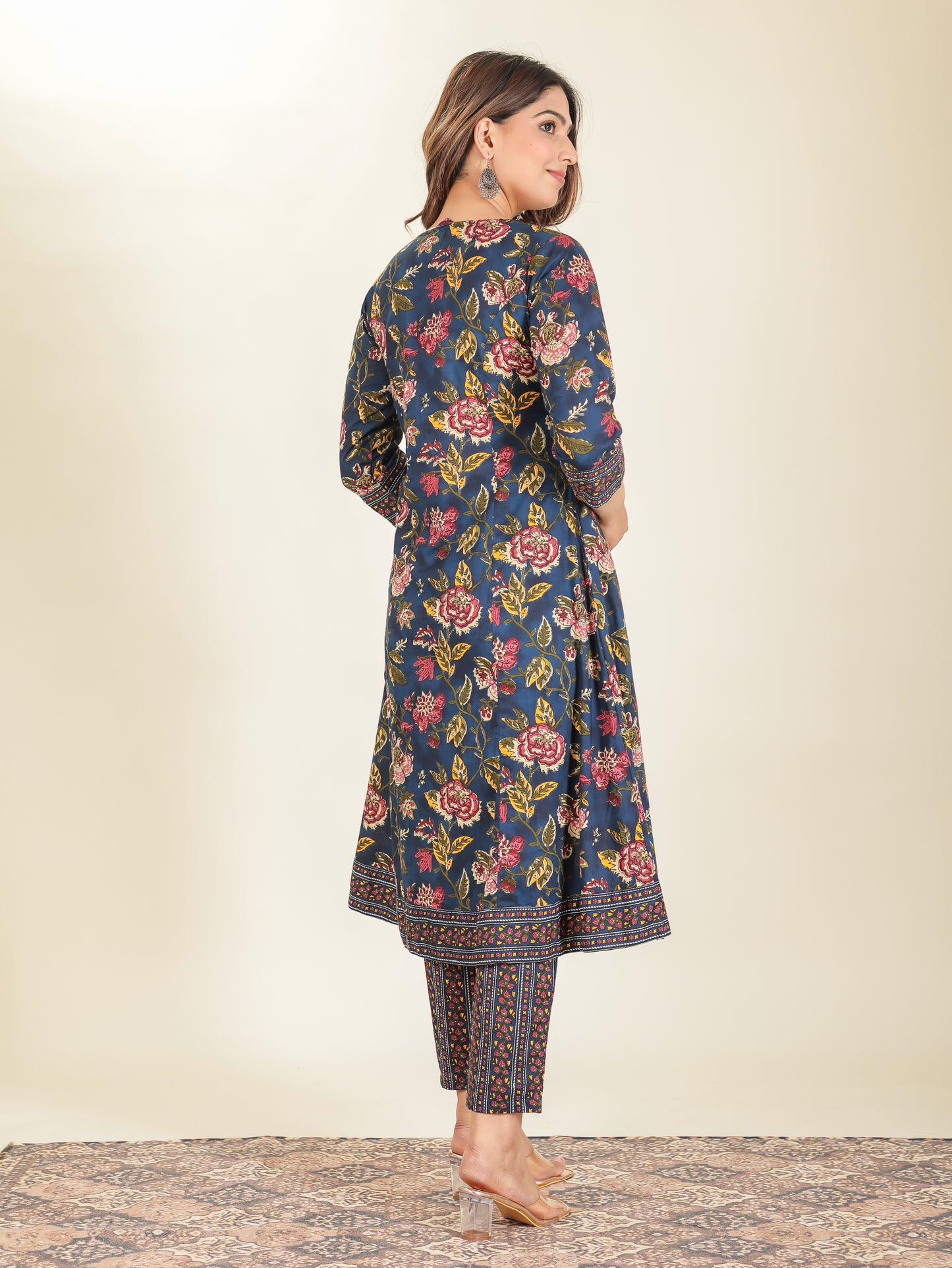 Soft Cotton Floral Kurta