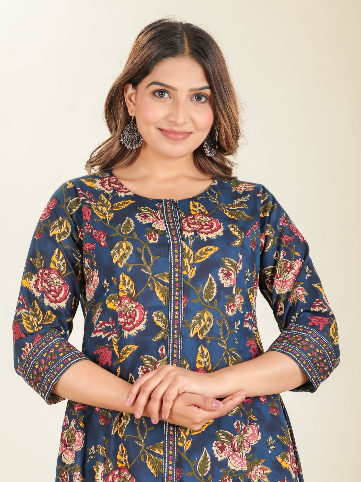 Soft Cotton Floral Kurta