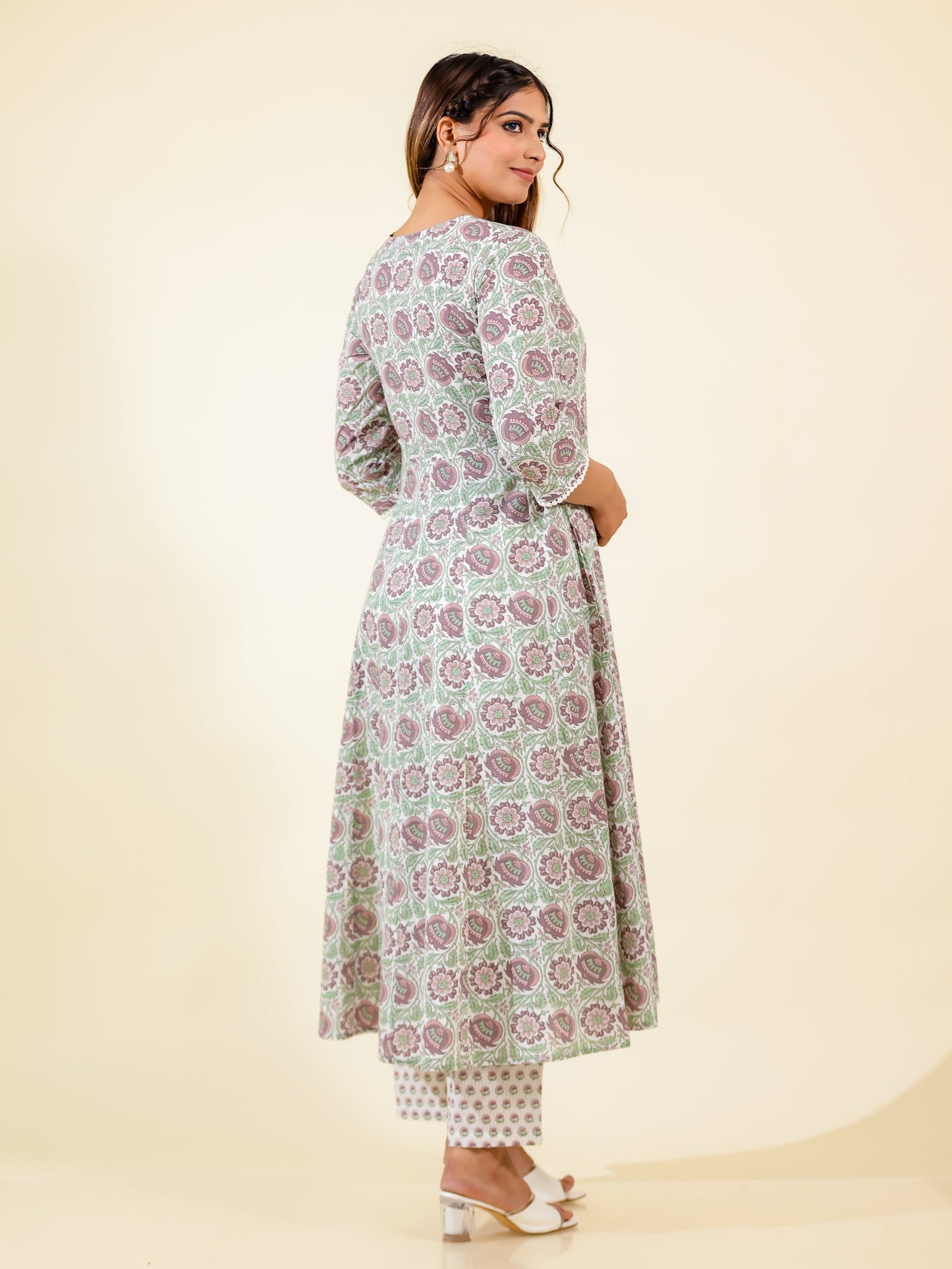 Soft Cotton Floral Kurta