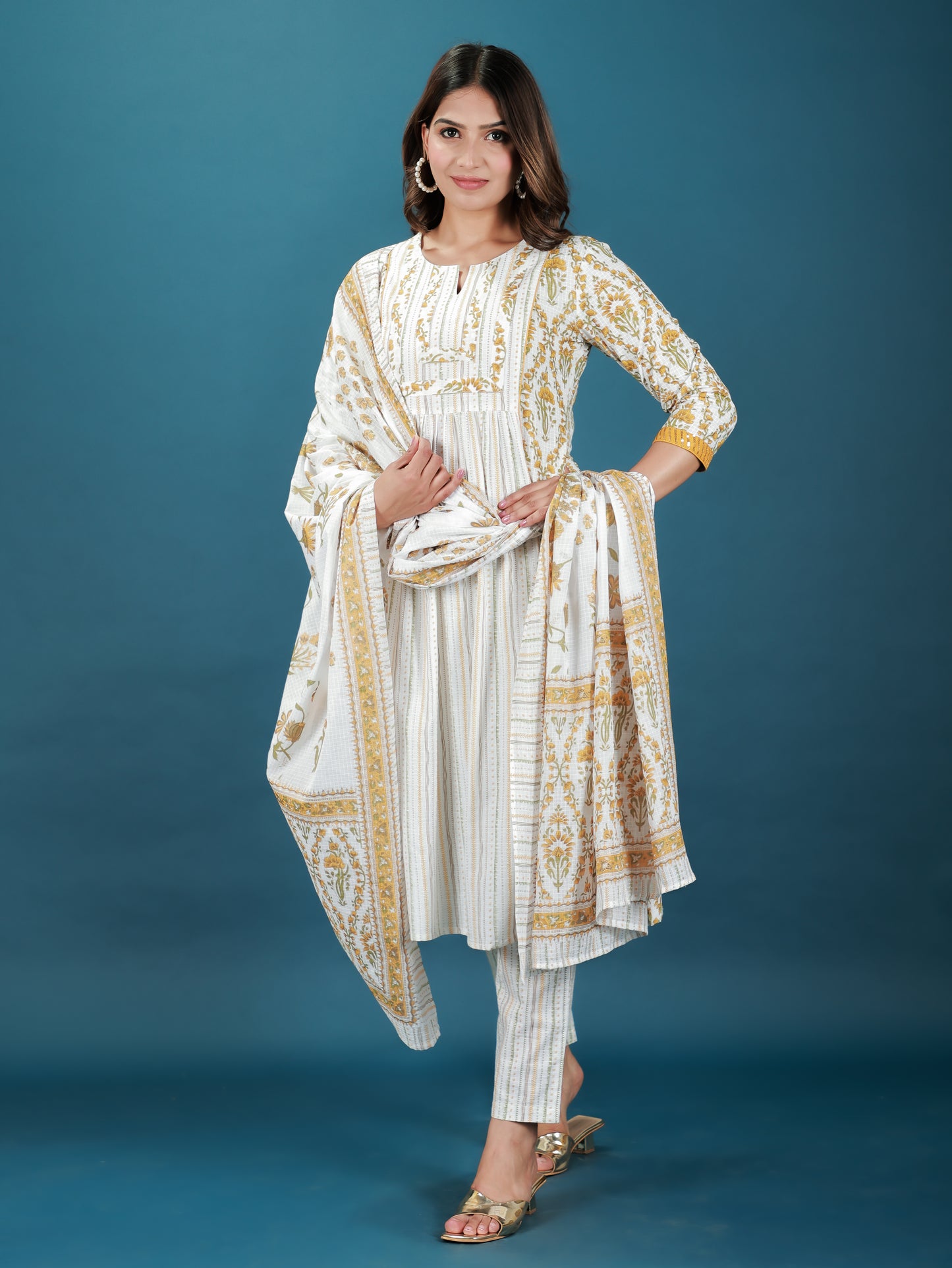 Soft Cotton Hand-Block Kurta