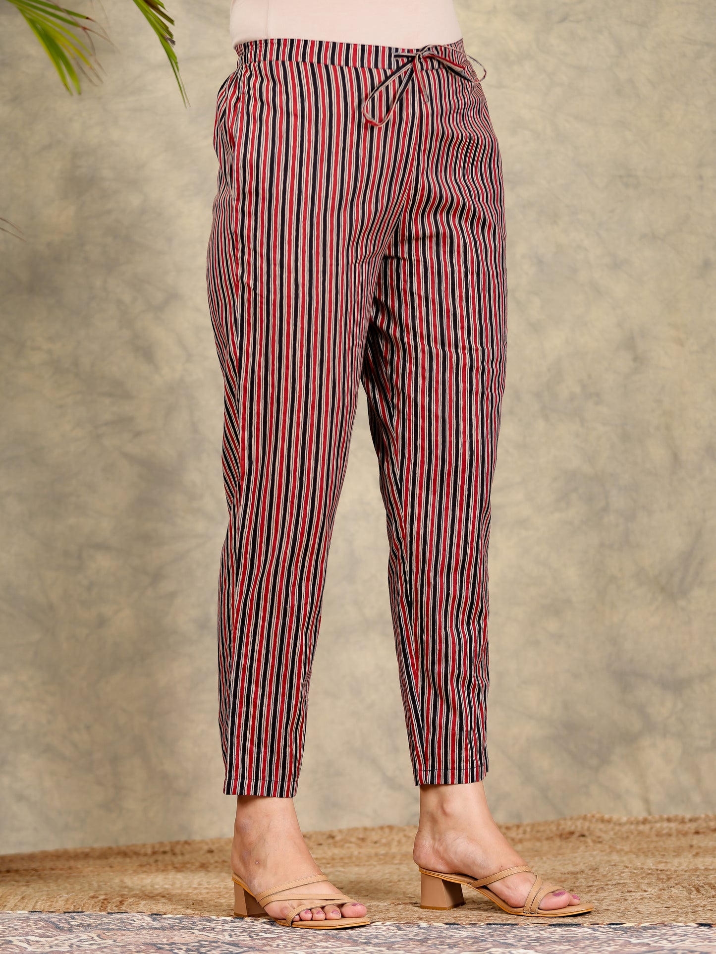 Soft Cotton Striped Pant