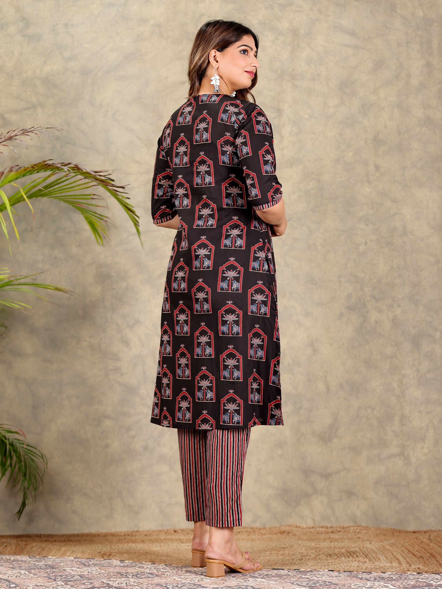 Soft Cotton Abstract Kurta