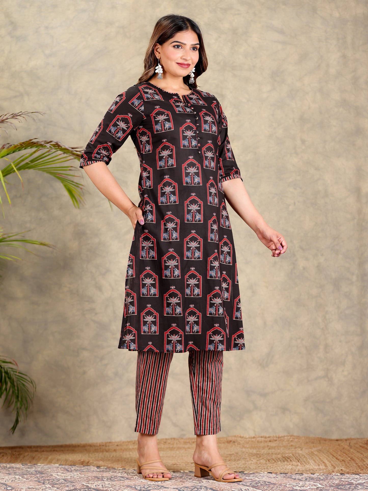 Soft Cotton Abstract Kurta