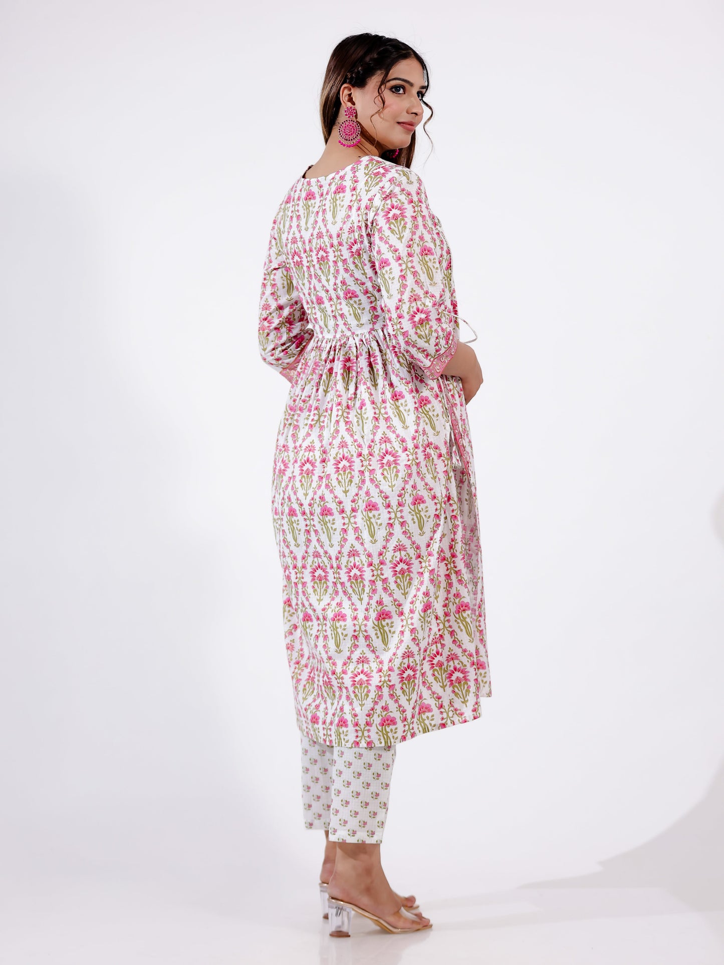 Soft Cotton Floral Kurta