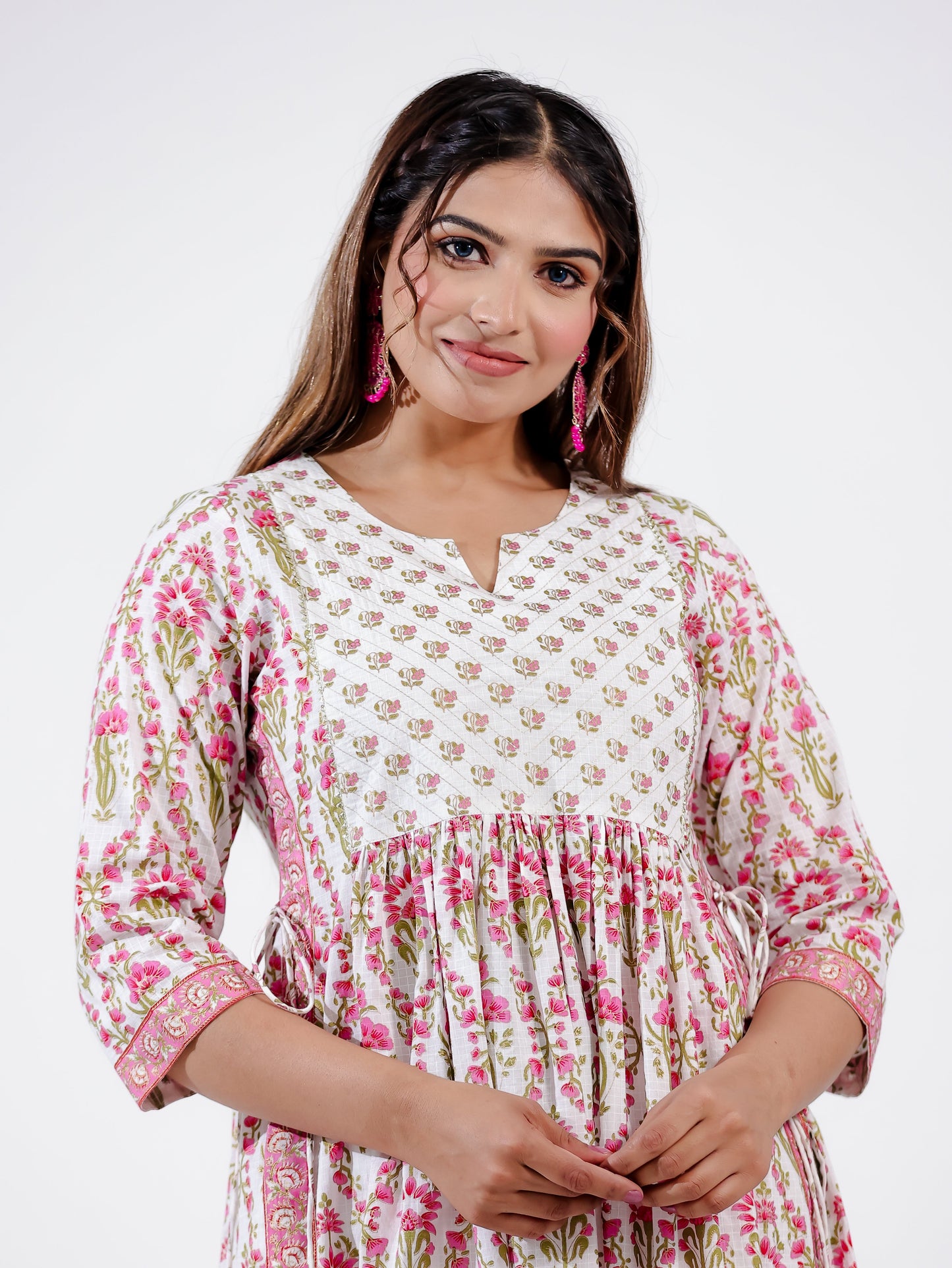 Soft Cotton Floral Kurta