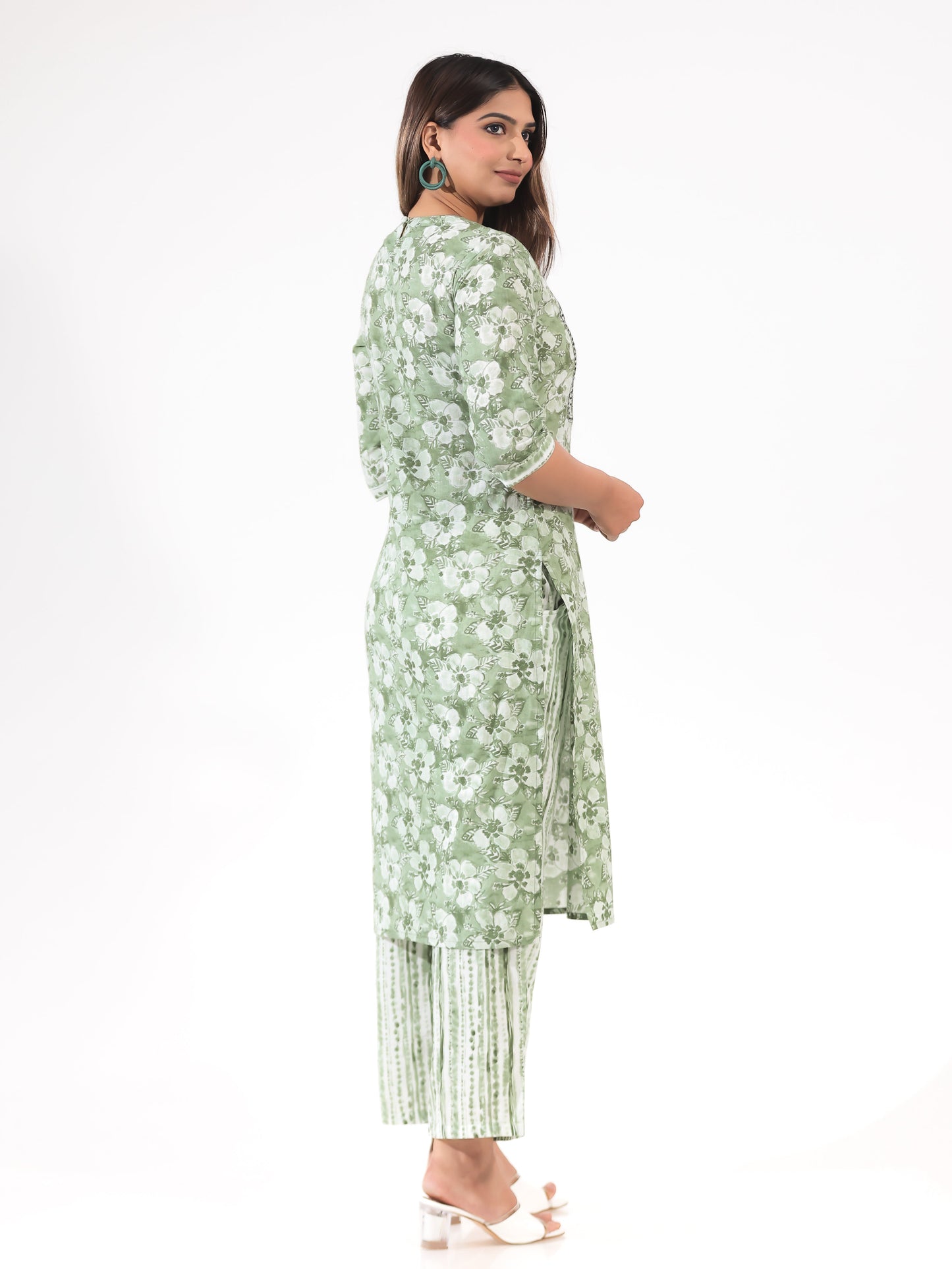 Soft Cotton Floral Kurta