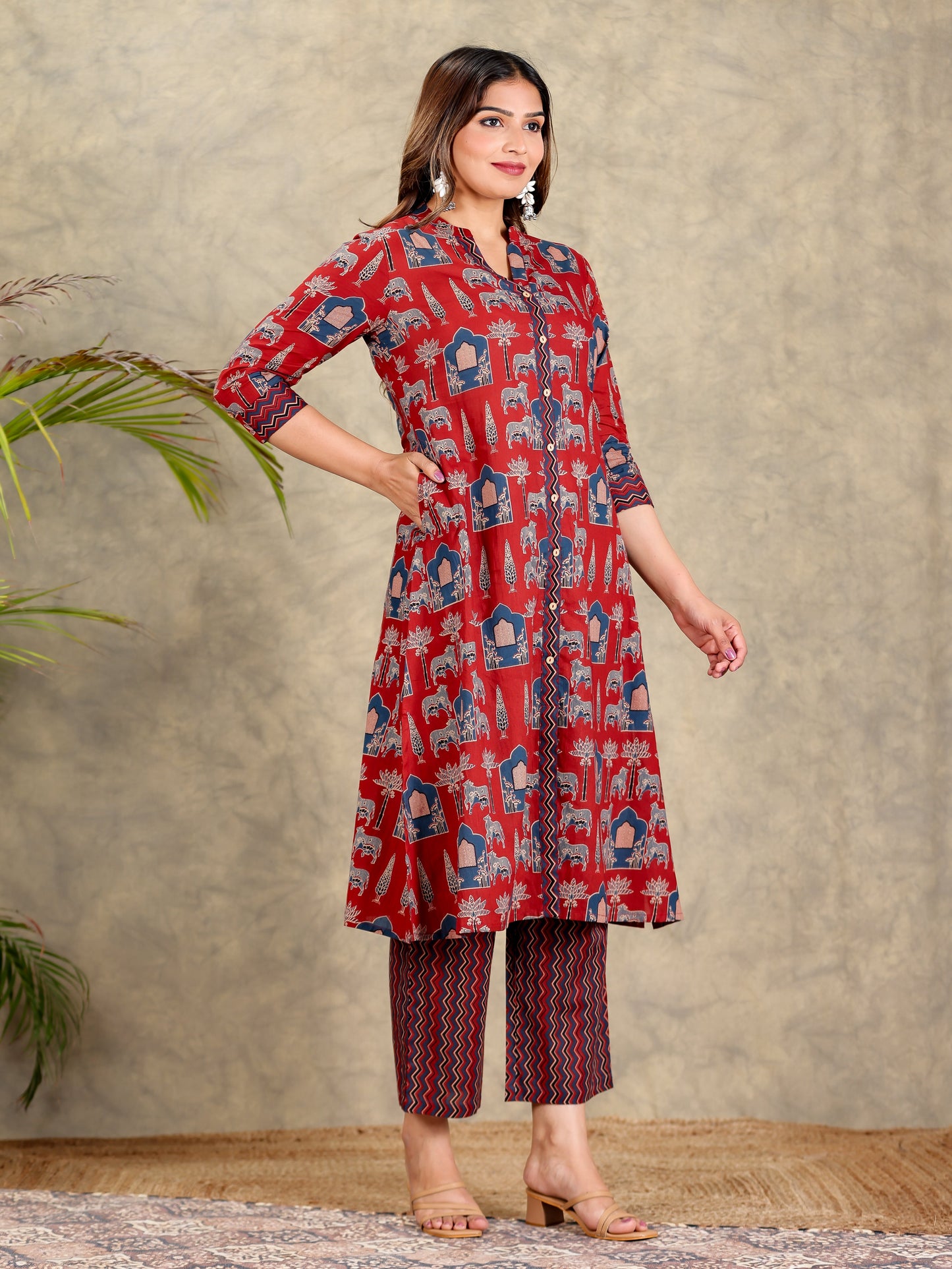 Soft Cotton Abstract Kurta