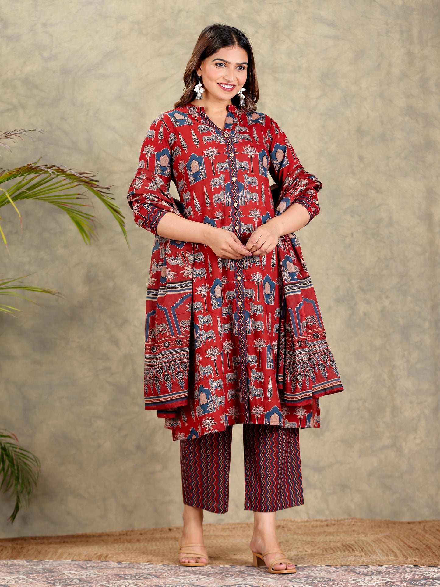 Soft Cotton Abstract Kurta