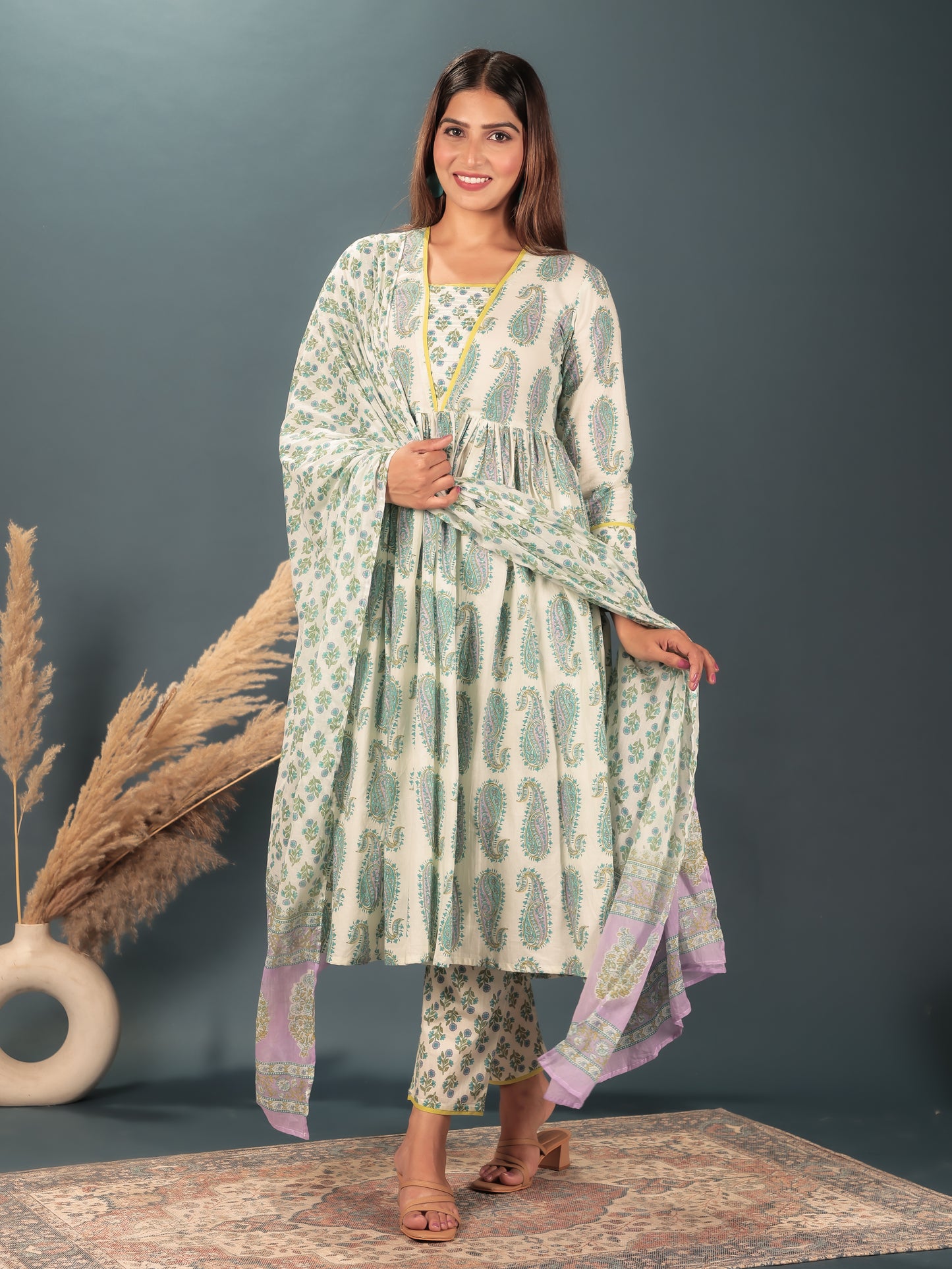 Soft Cotton Paisley Kurta