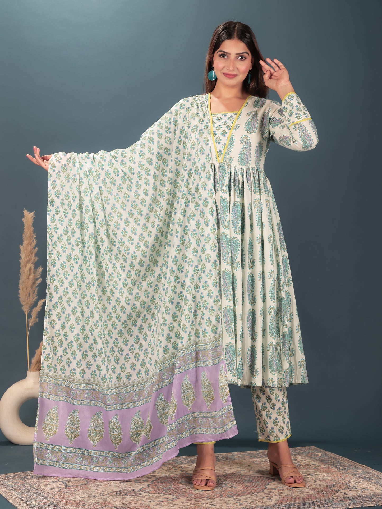 Soft Cotton Paisley Kurta