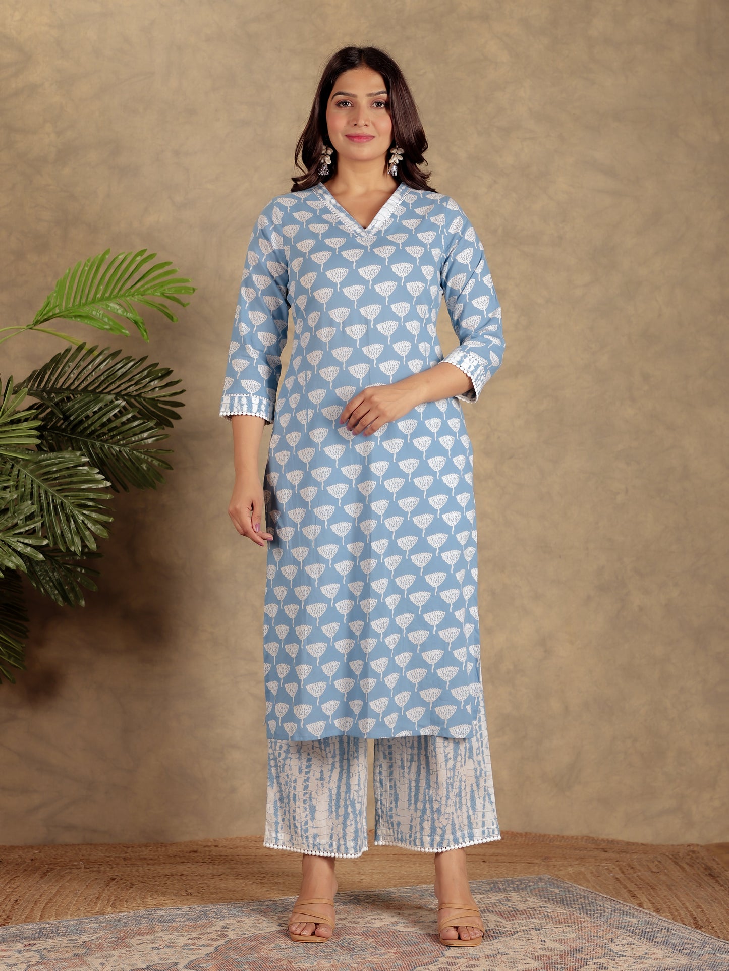 Soft Cotton Block Kurta