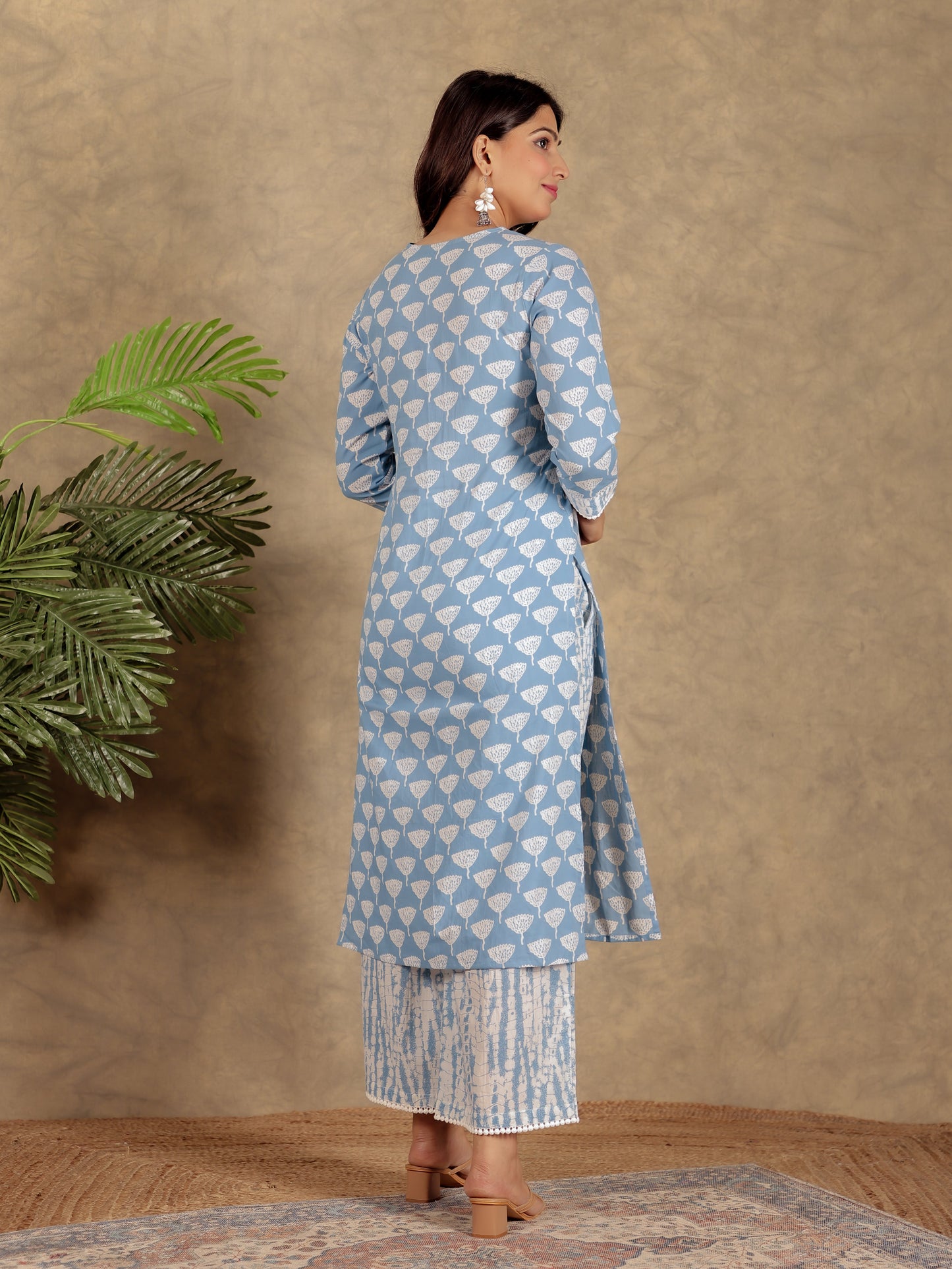 Soft Cotton Block Kurta