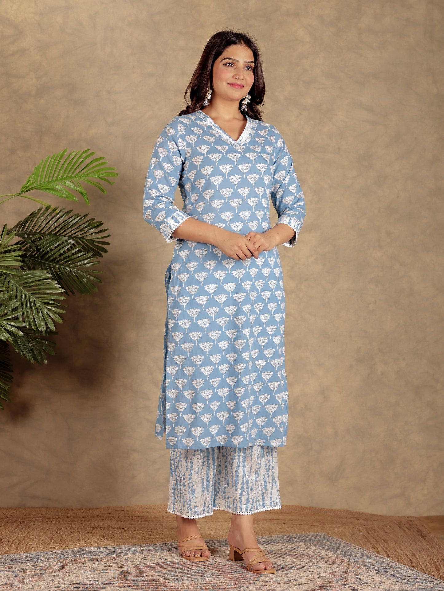 Soft Cotton Block Kurta