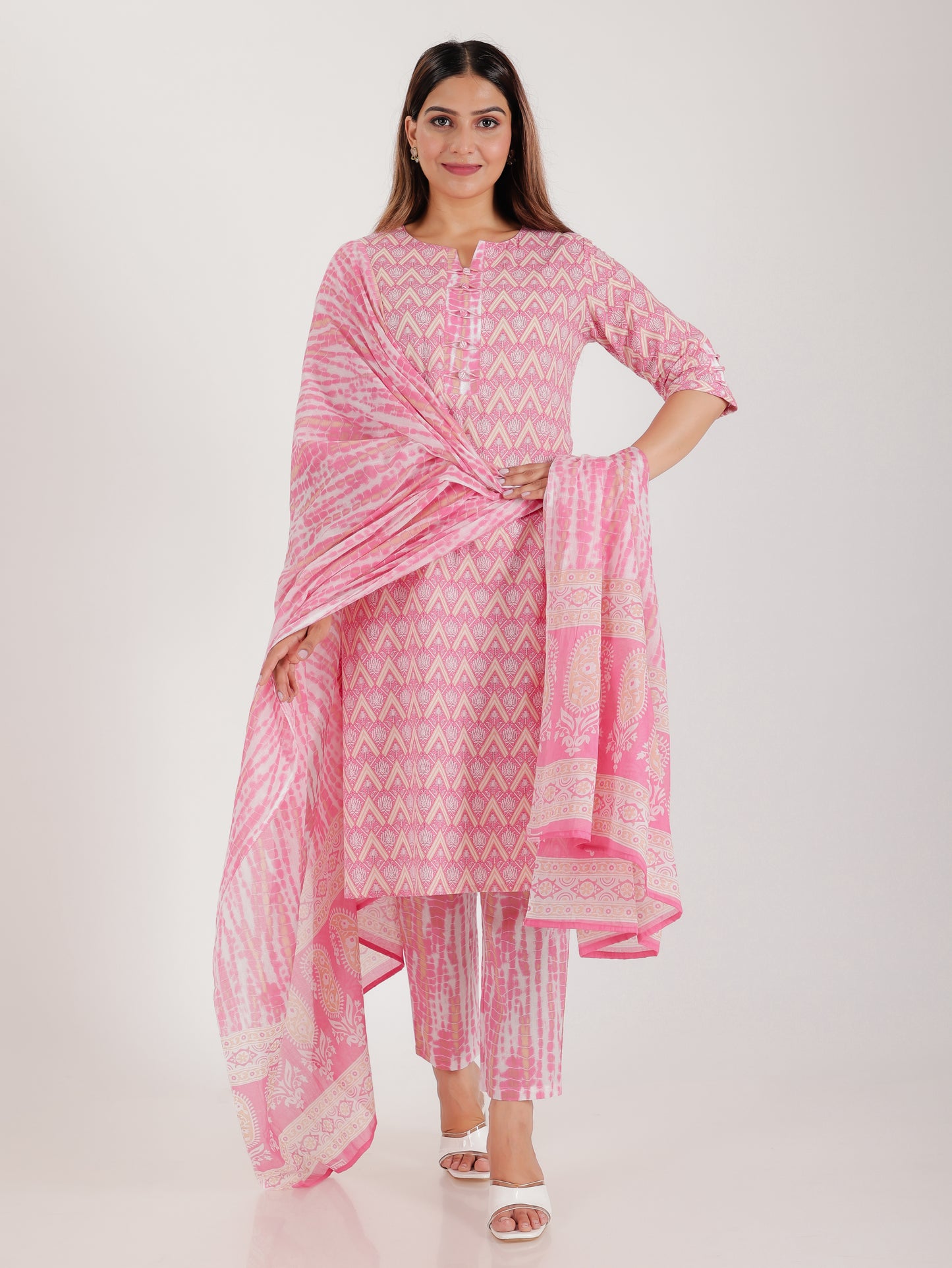 Voile Cotton Tie-Dye Dupatta