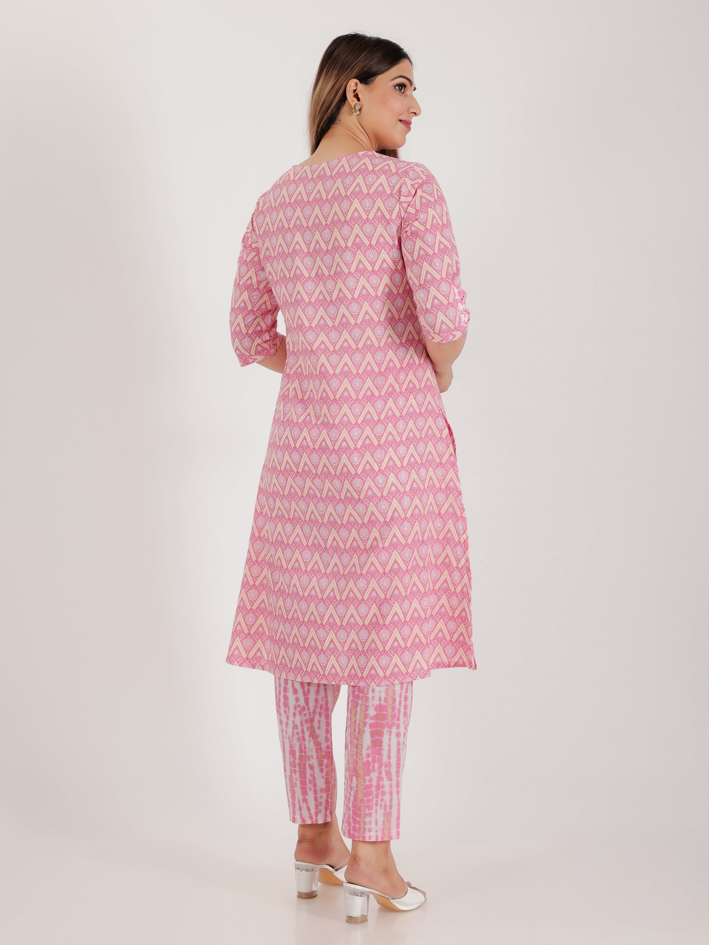 Soft Cotton Geometric Kurta