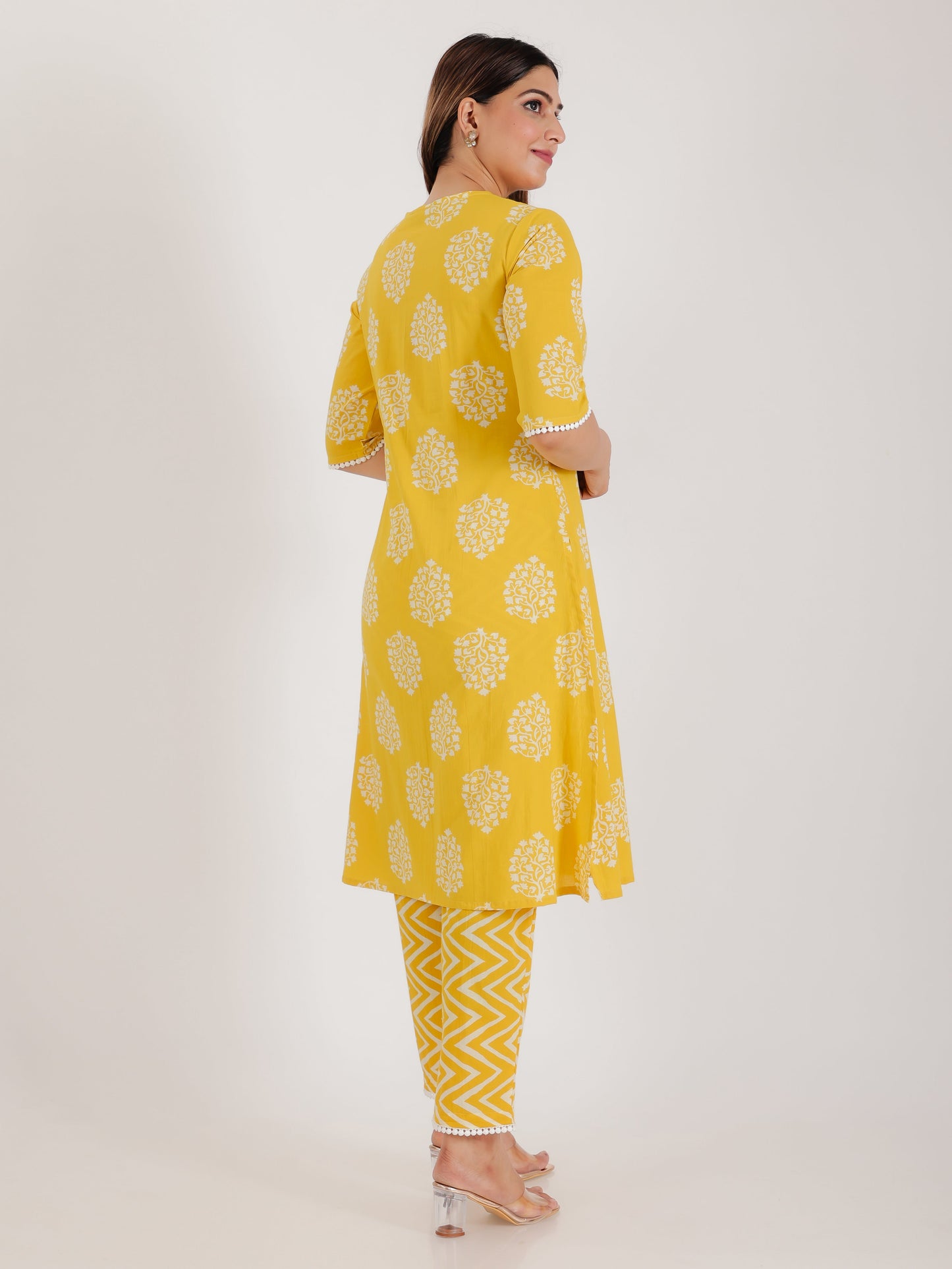 Soft Cotton Floral Kurta