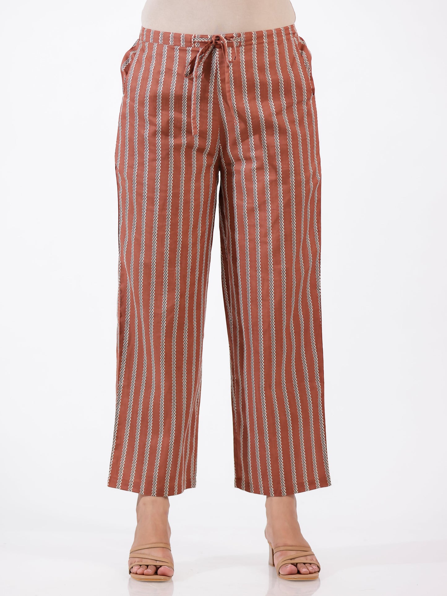 Soft Cotton Striped Pant