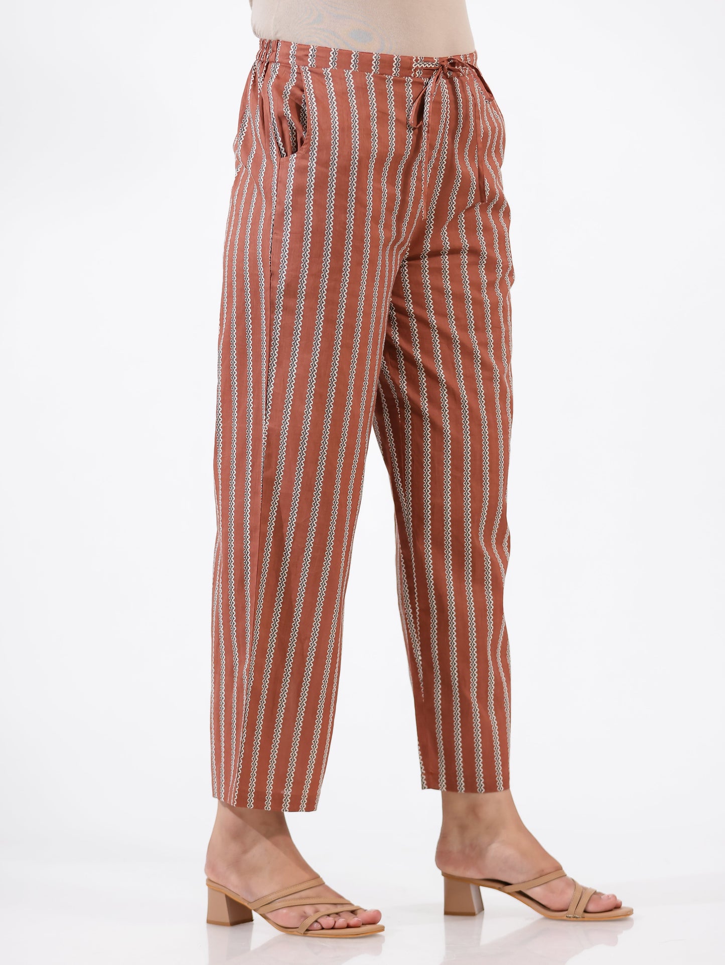 Soft Cotton Striped Pant