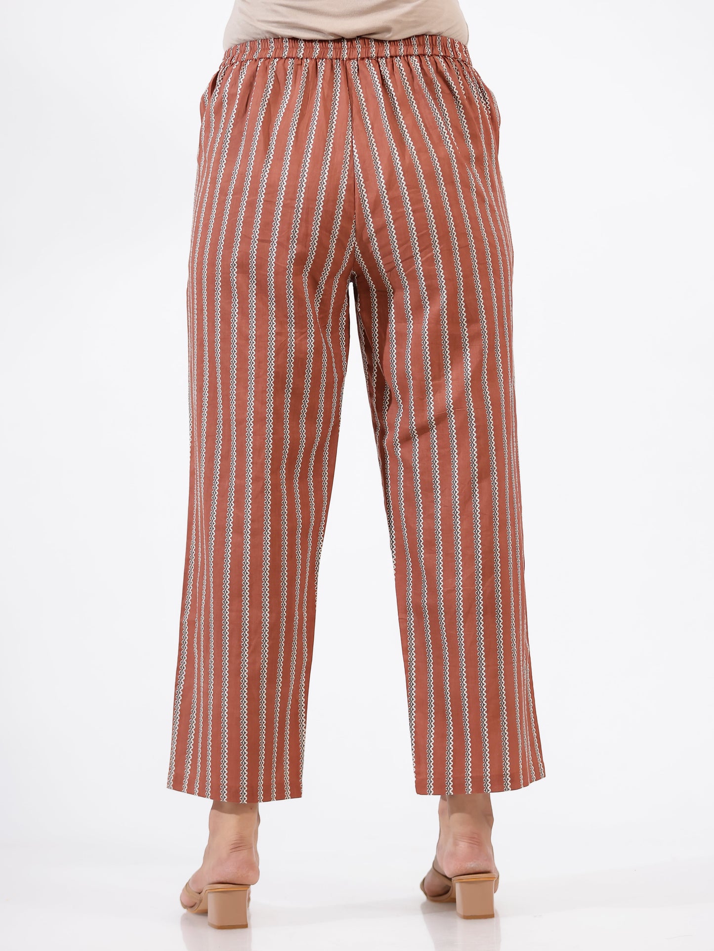 Soft Cotton Striped Pant