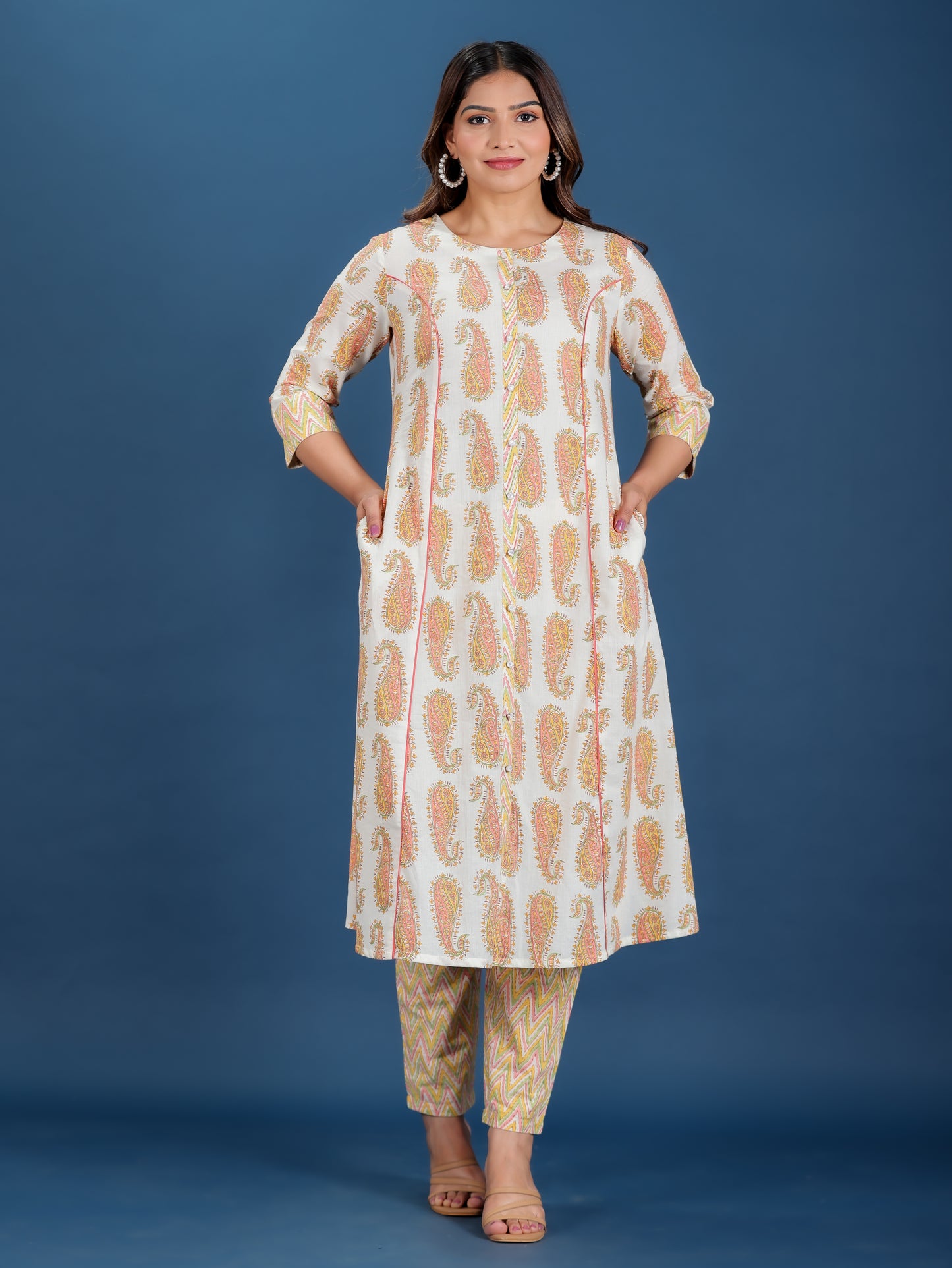 Soft Cotton Paisley Kurta