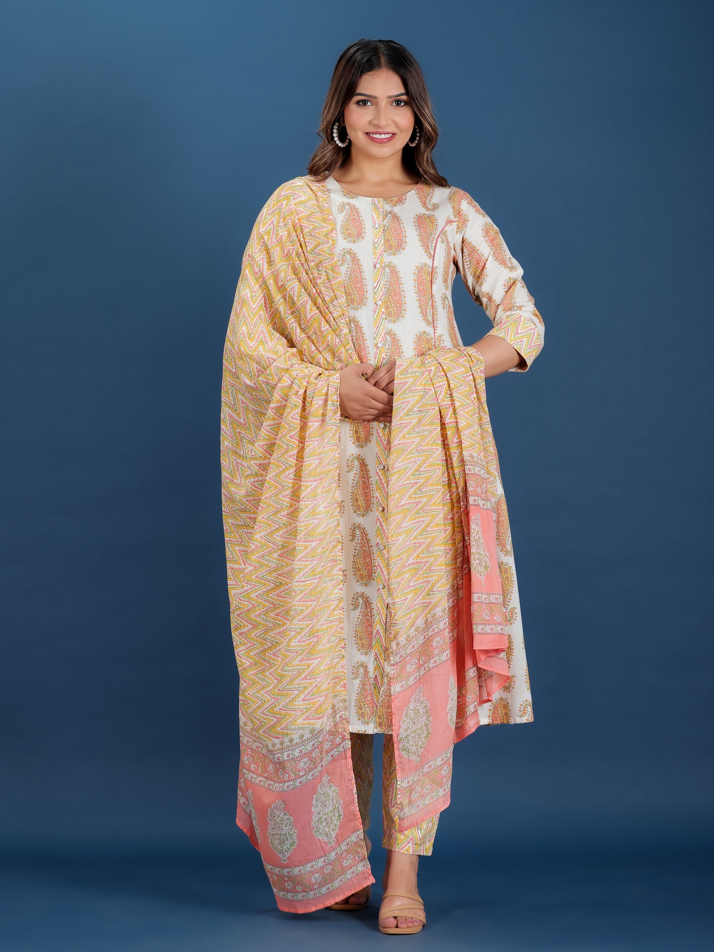 Soft Cotton Paisley Kurta