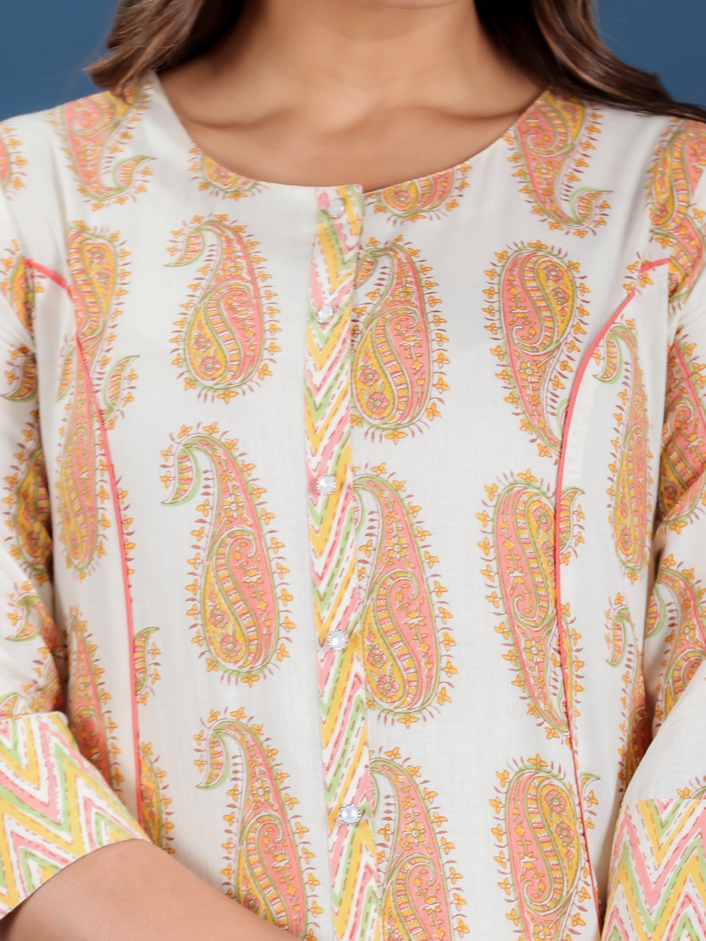 Soft Cotton Paisley Kurta