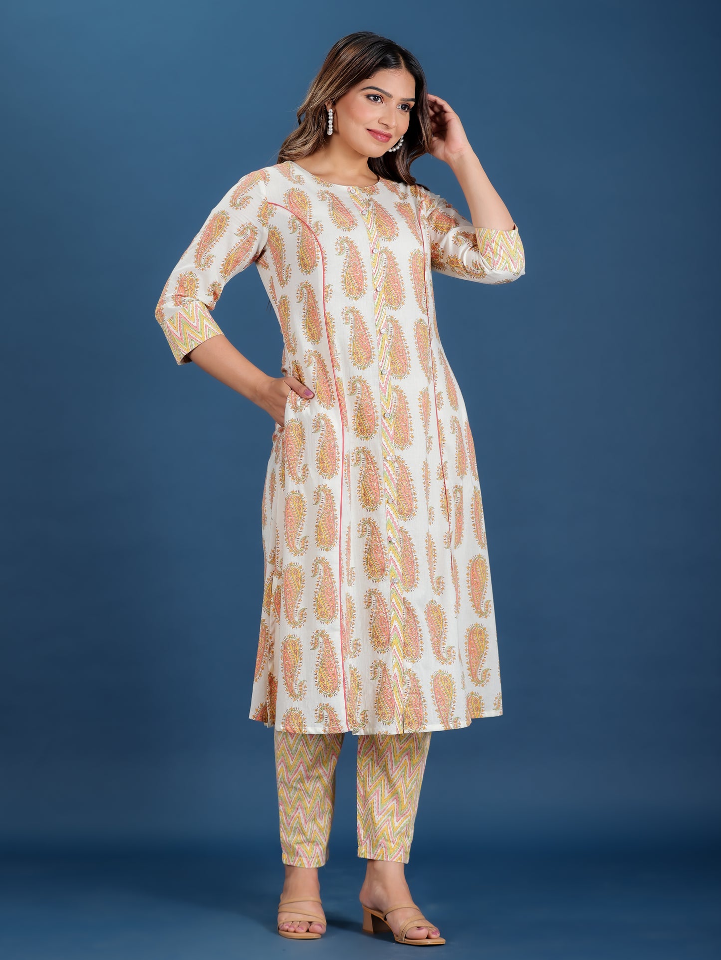 Soft Cotton Paisley Kurta