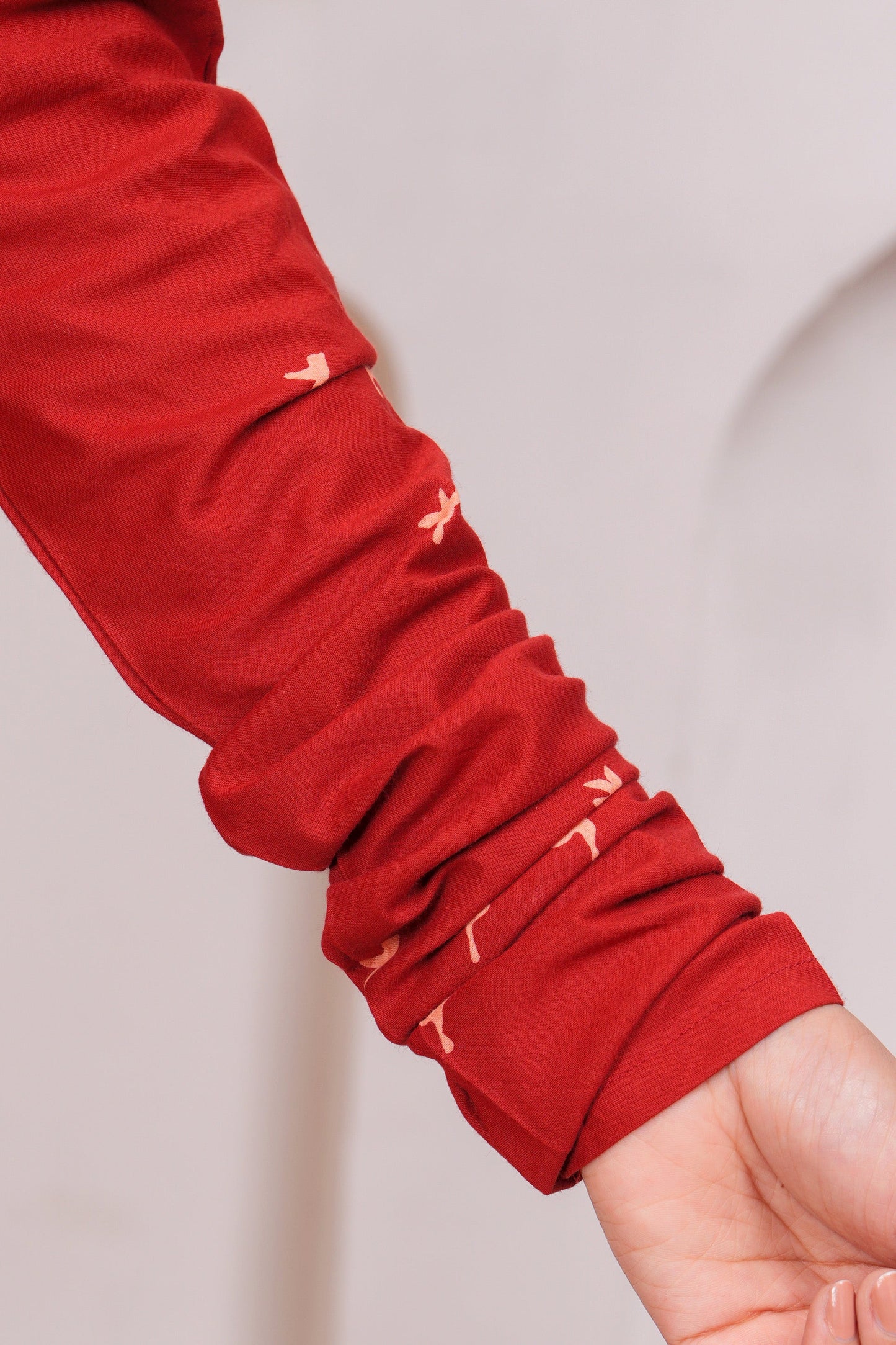 Soft Cotton Quirky A-line Red Kurta