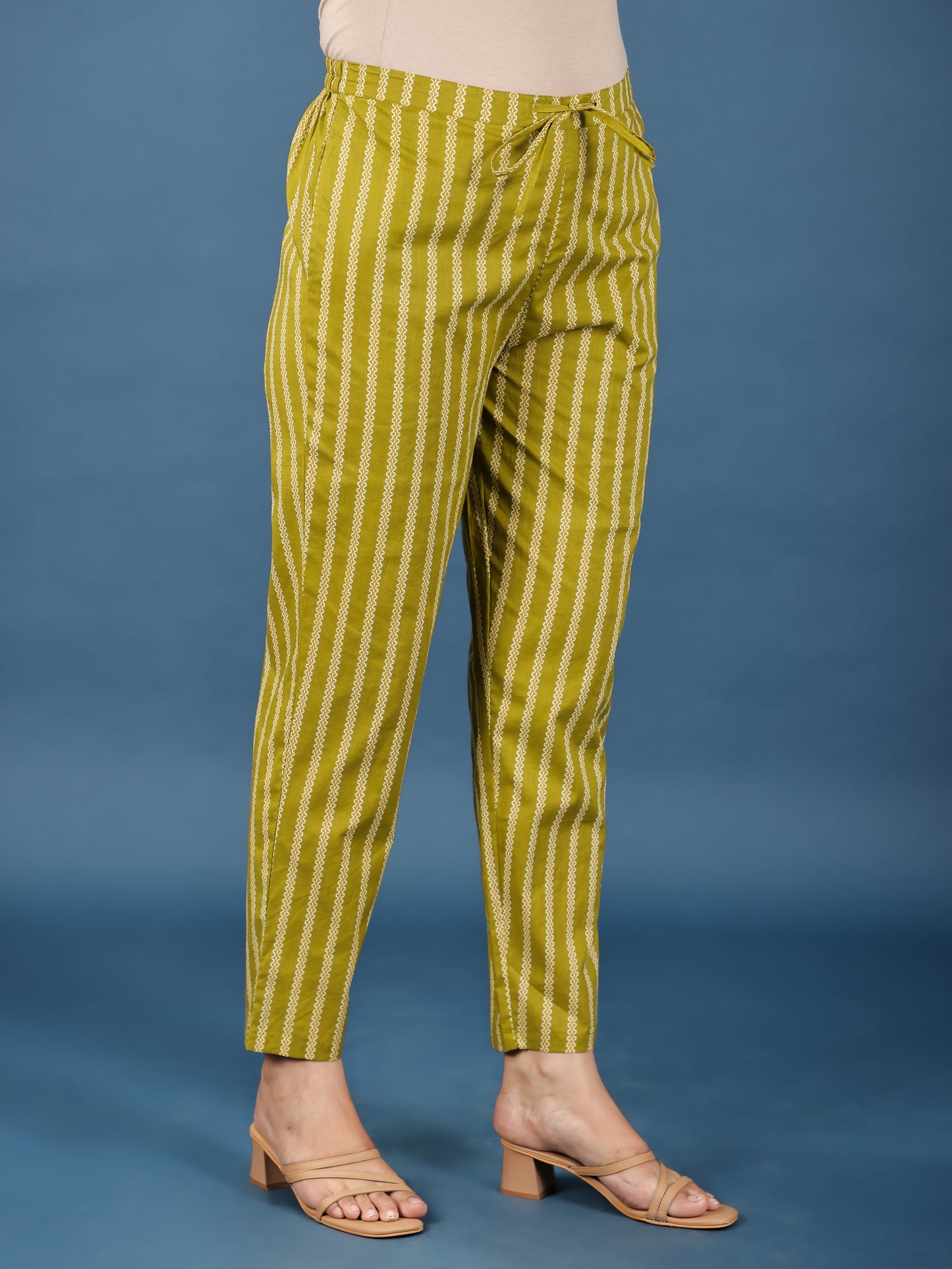 Soft Cotton Striped Pant