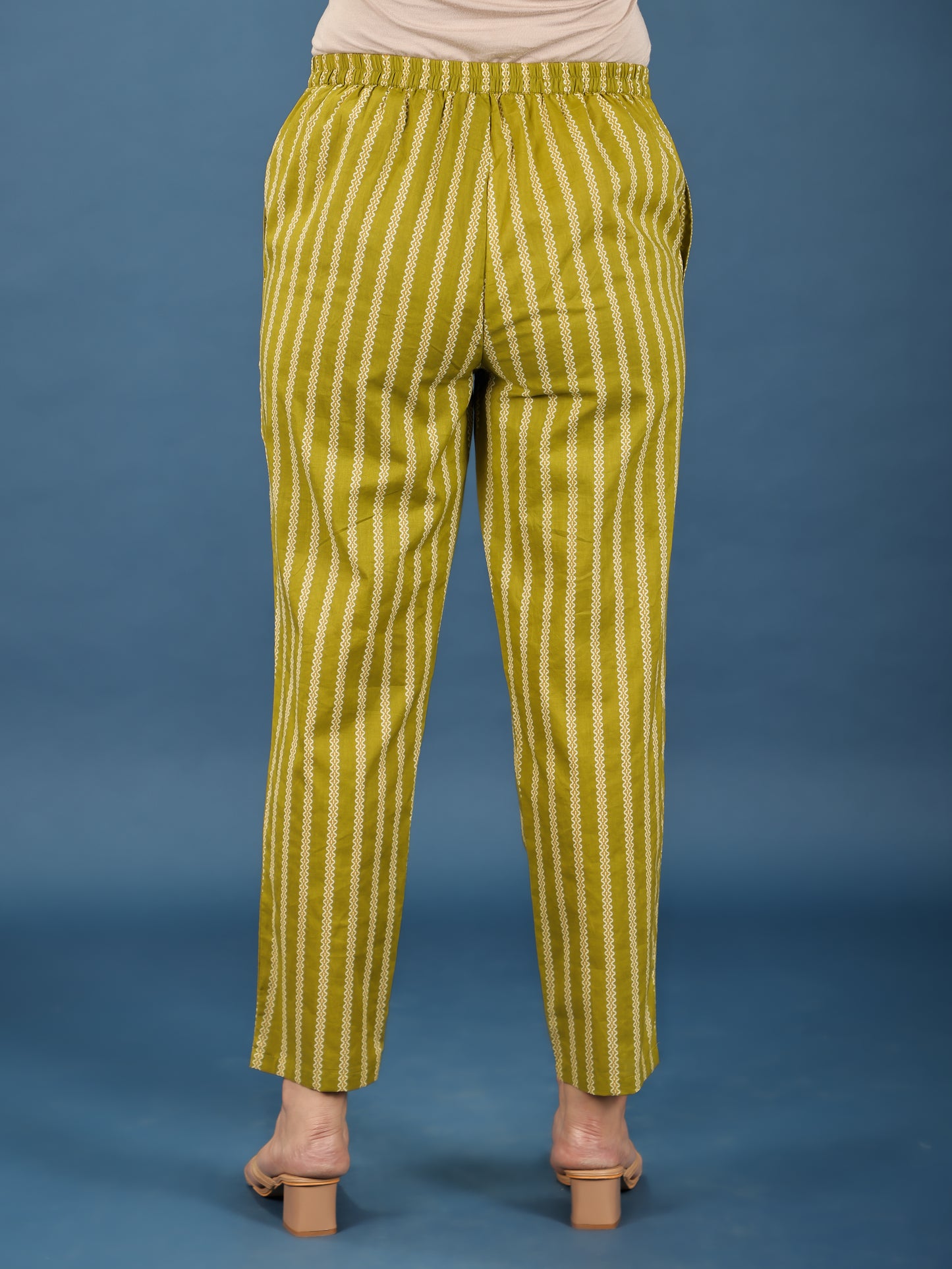 Soft Cotton Striped Pant