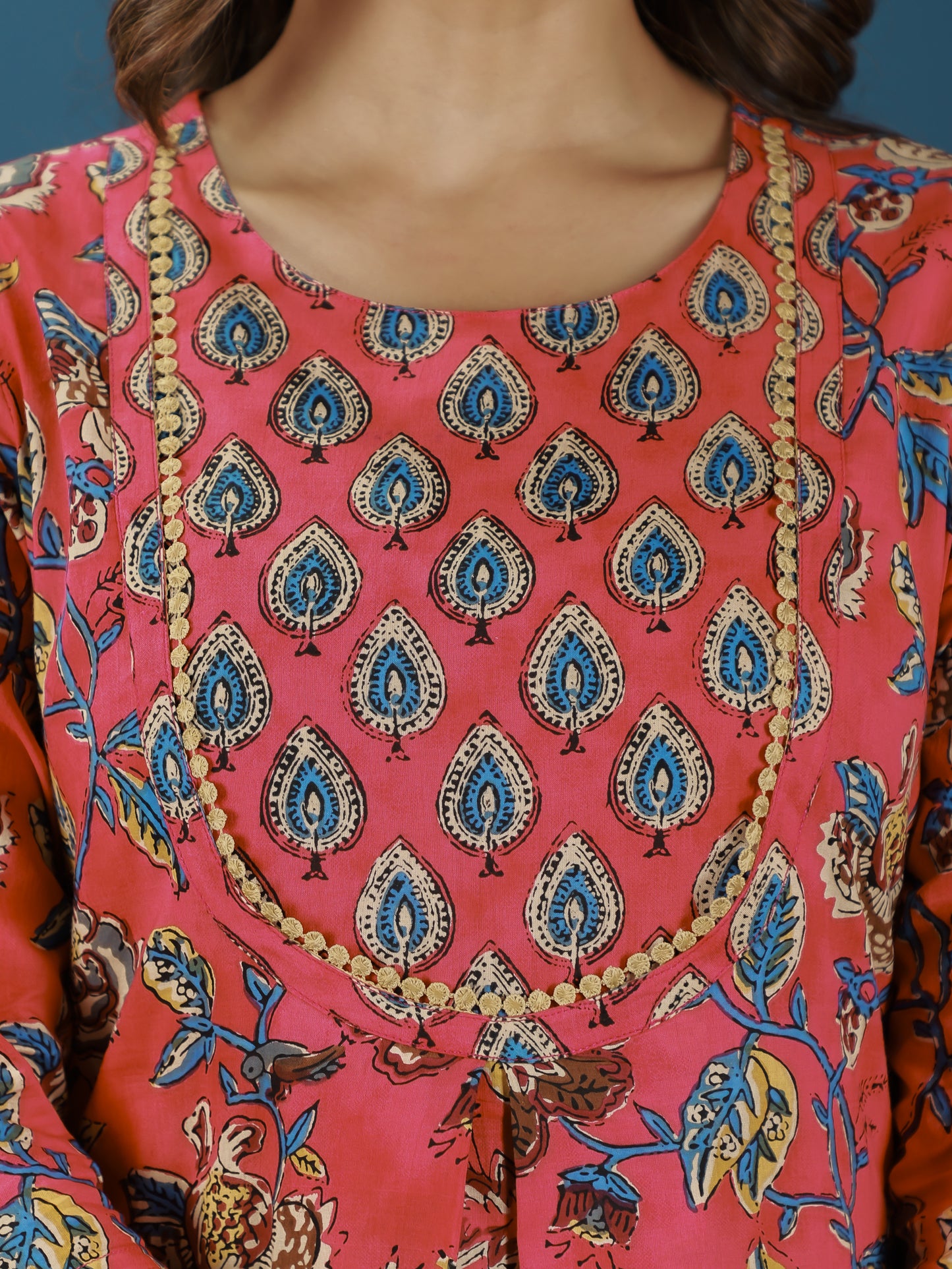 Soft Cotton Floral Kurta