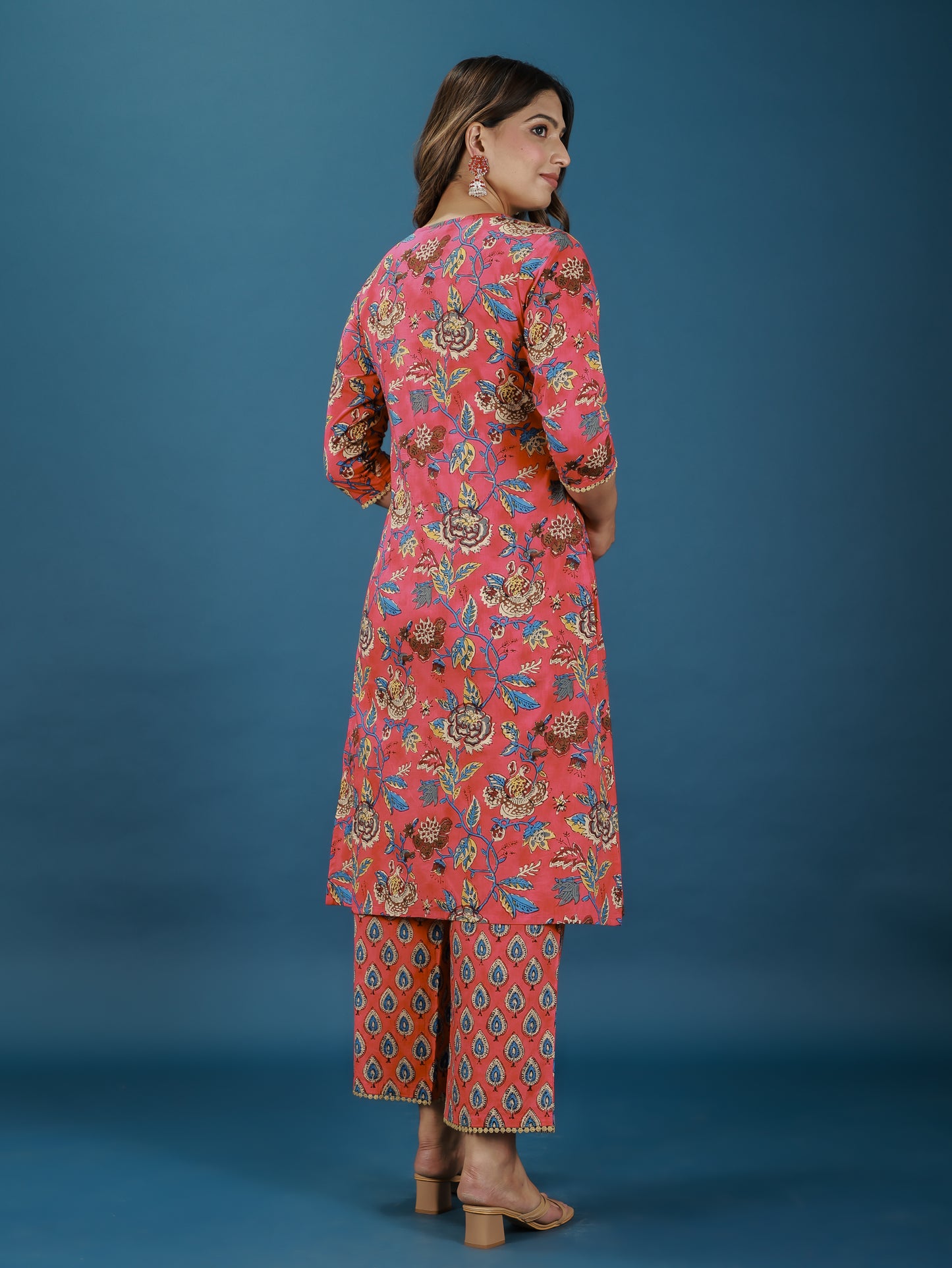 Soft Cotton Floral Kurta