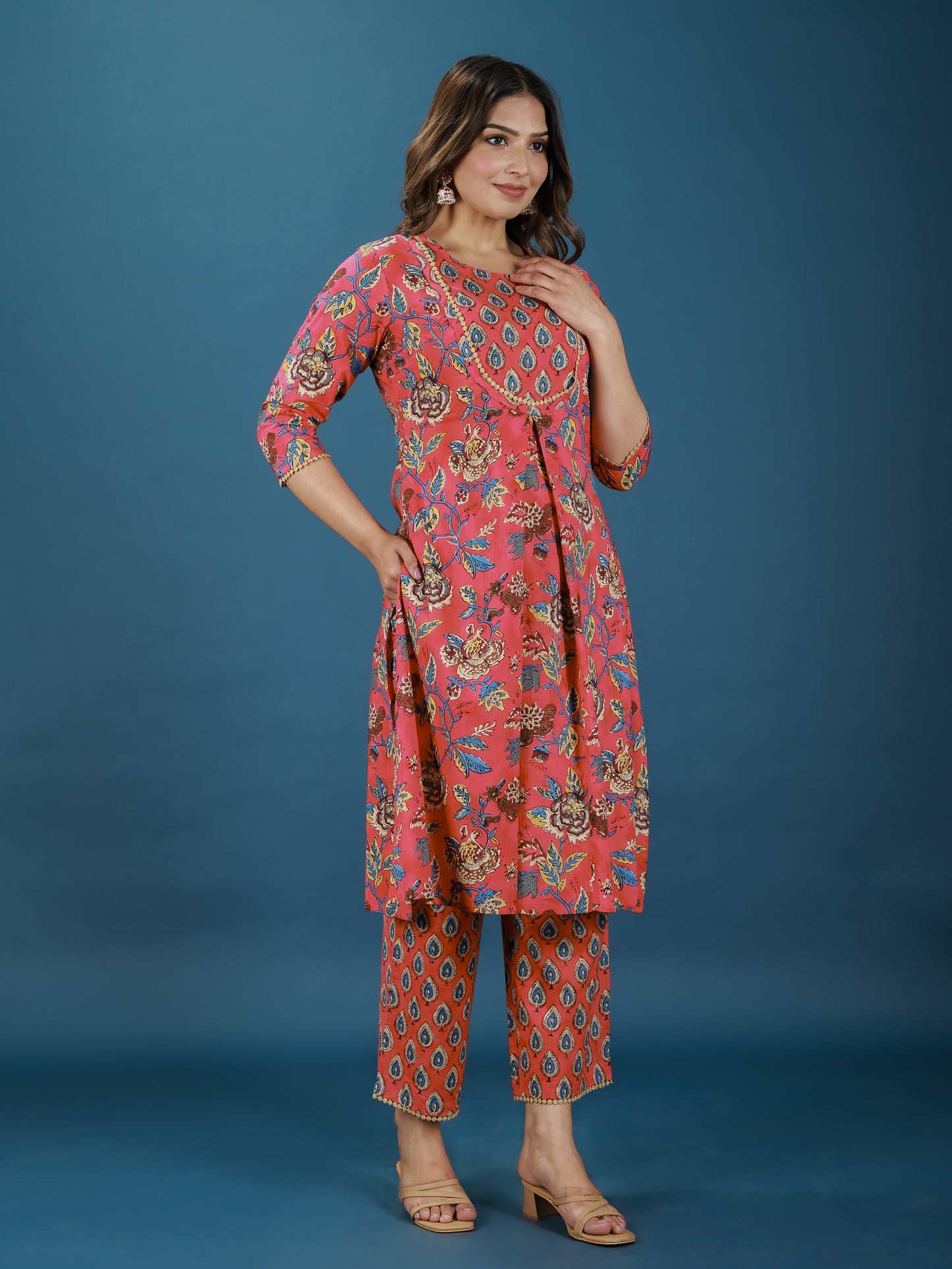 Soft Cotton Floral Kurta