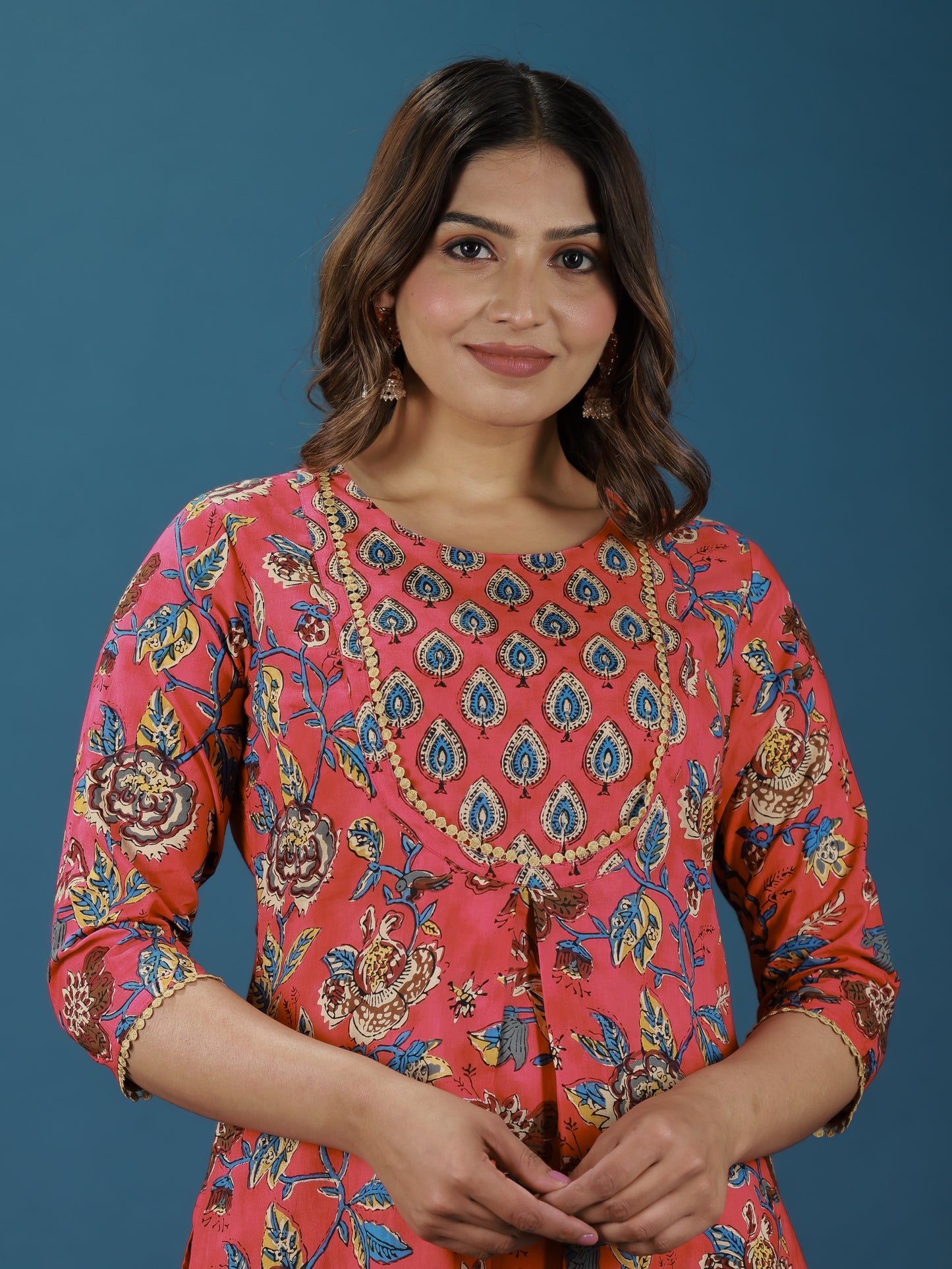 Soft Cotton Floral Kurta