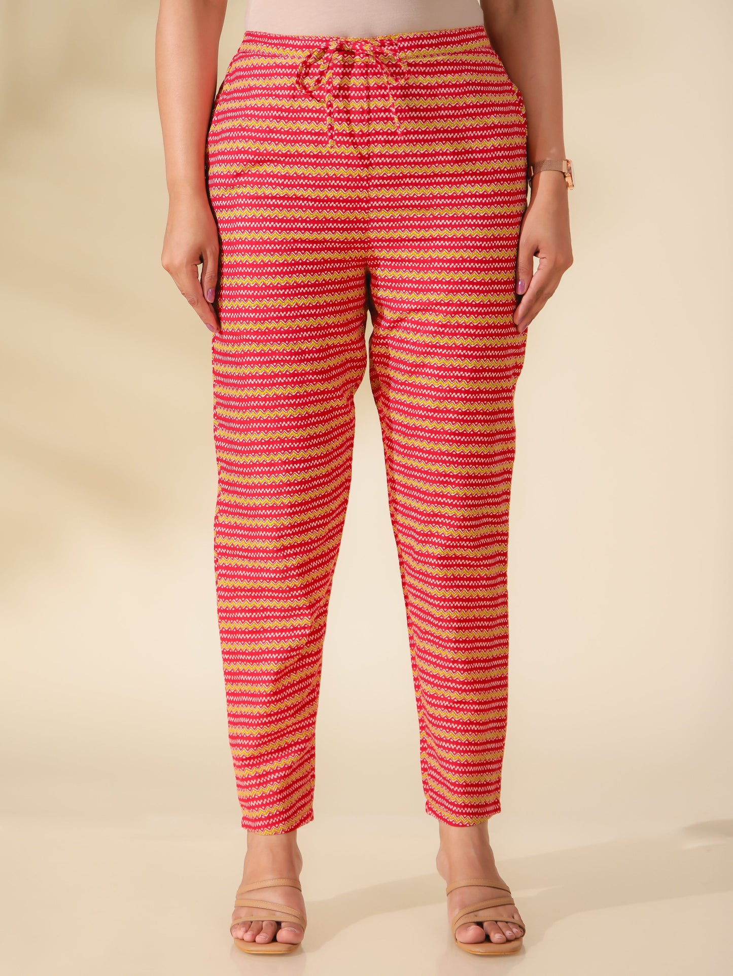 Soft Cotton Striped Pant