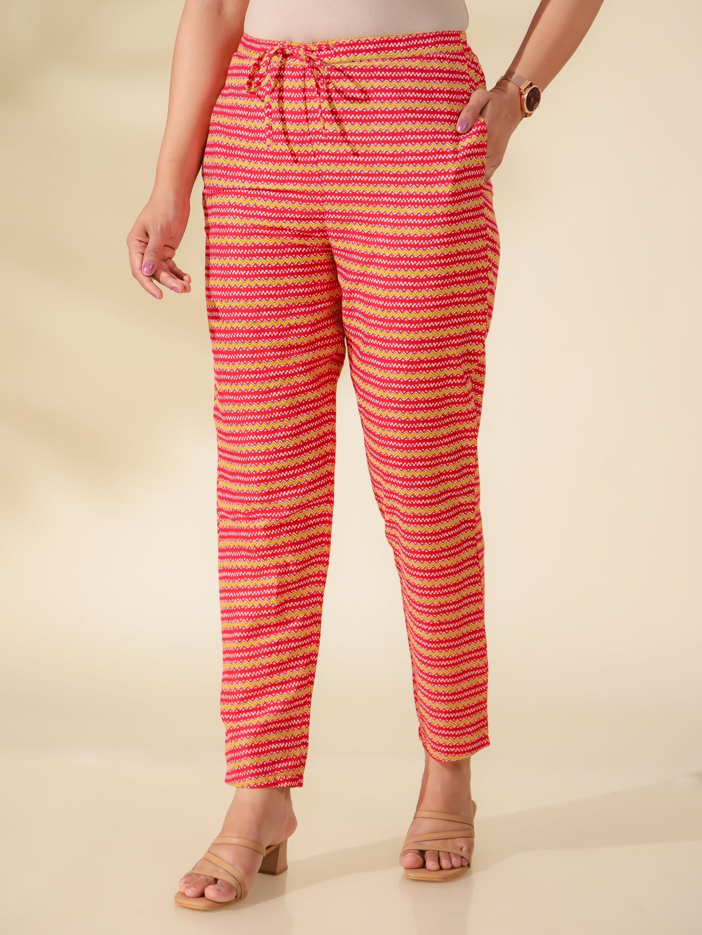 Soft Cotton Striped Pant