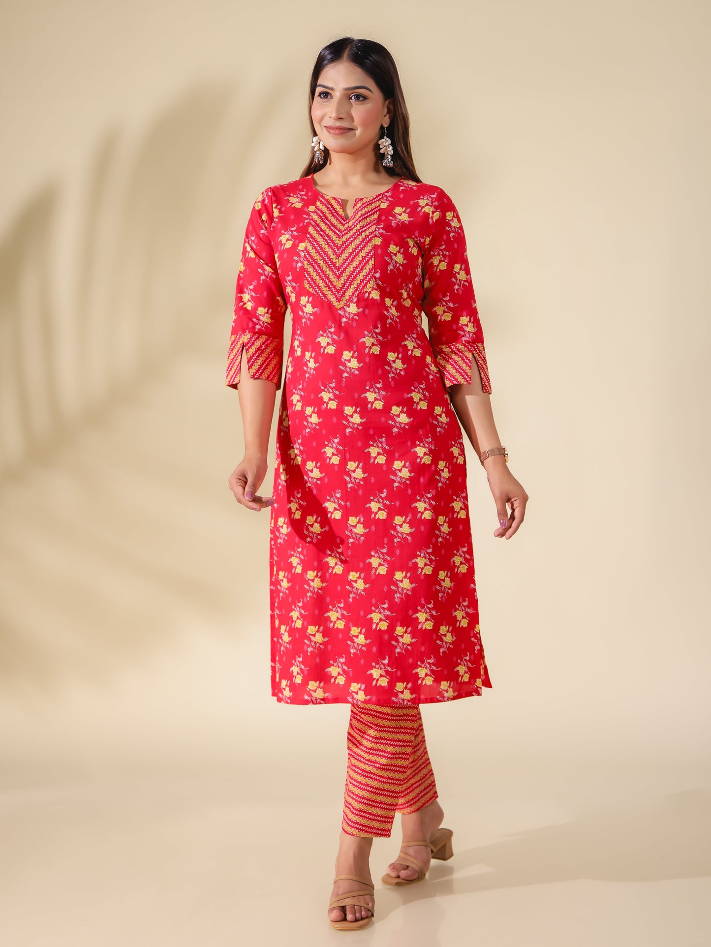 Soft Cotton Floral Kurta