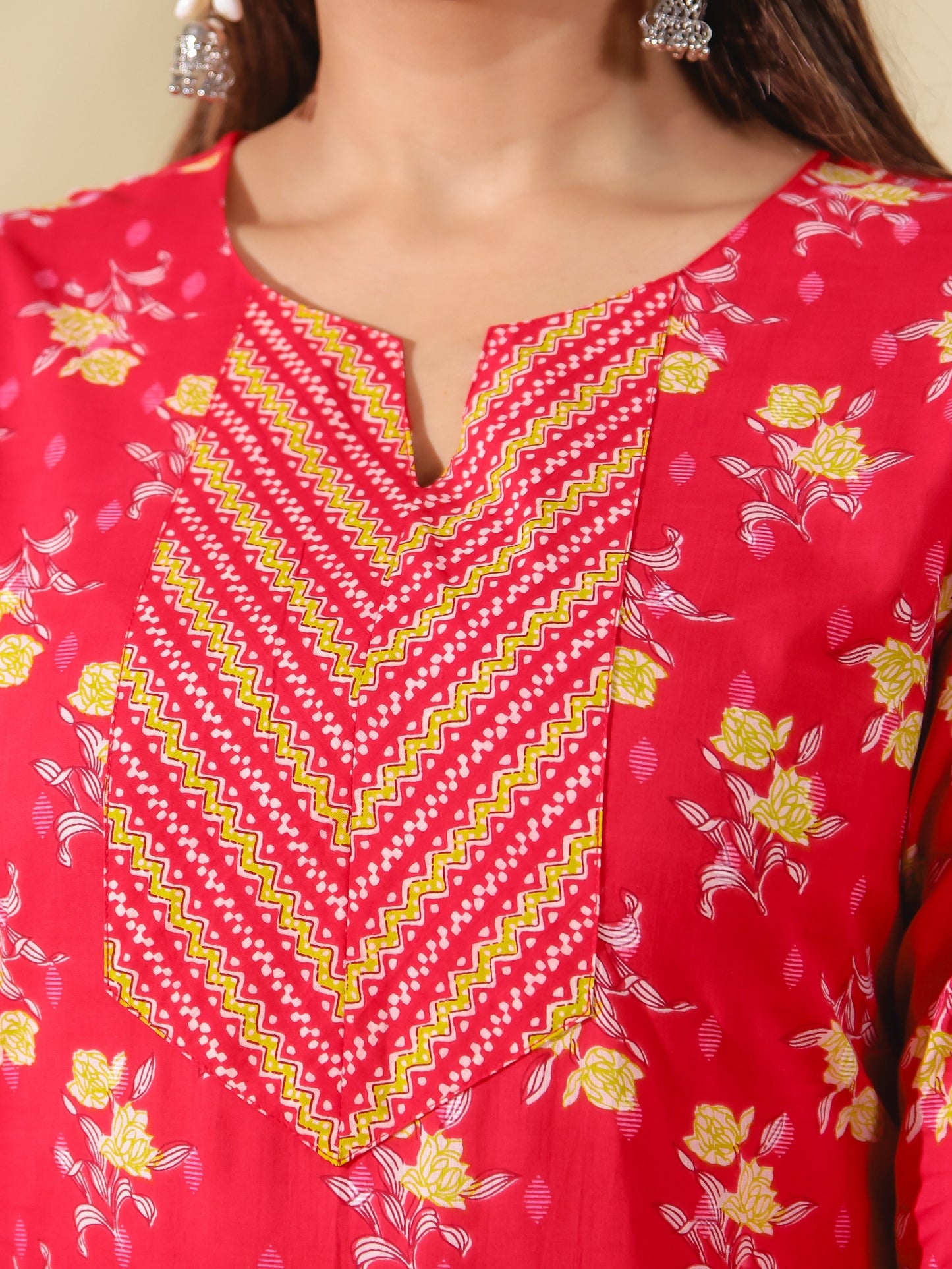 Soft Cotton Floral Kurta