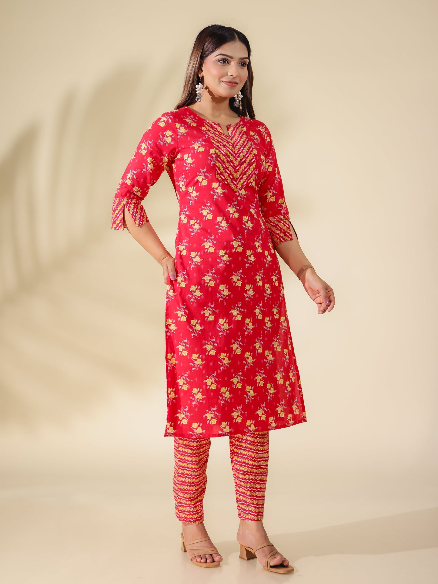 Soft Cotton Floral Kurta