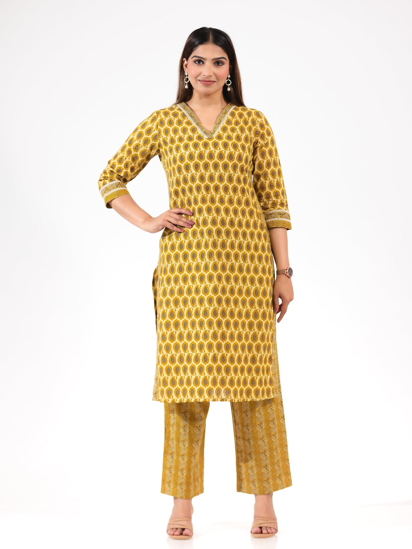 Soft Cotton Block Kurta