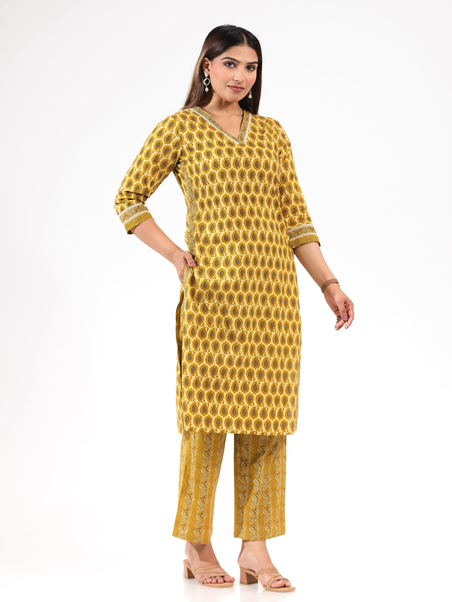 Soft Cotton Block Kurta