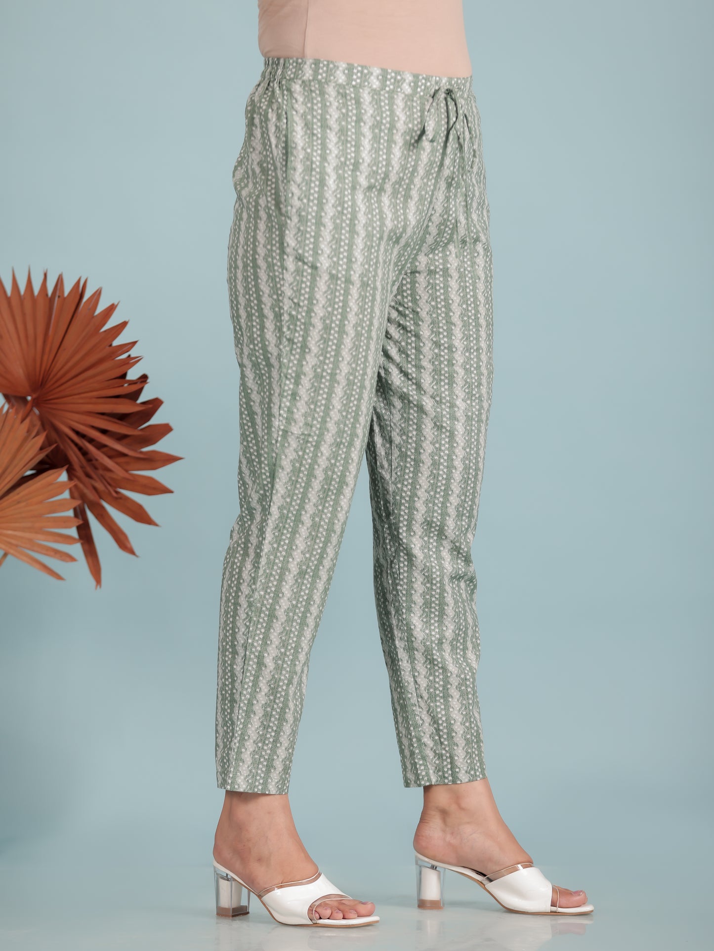 Soft Cotton Striped Pant